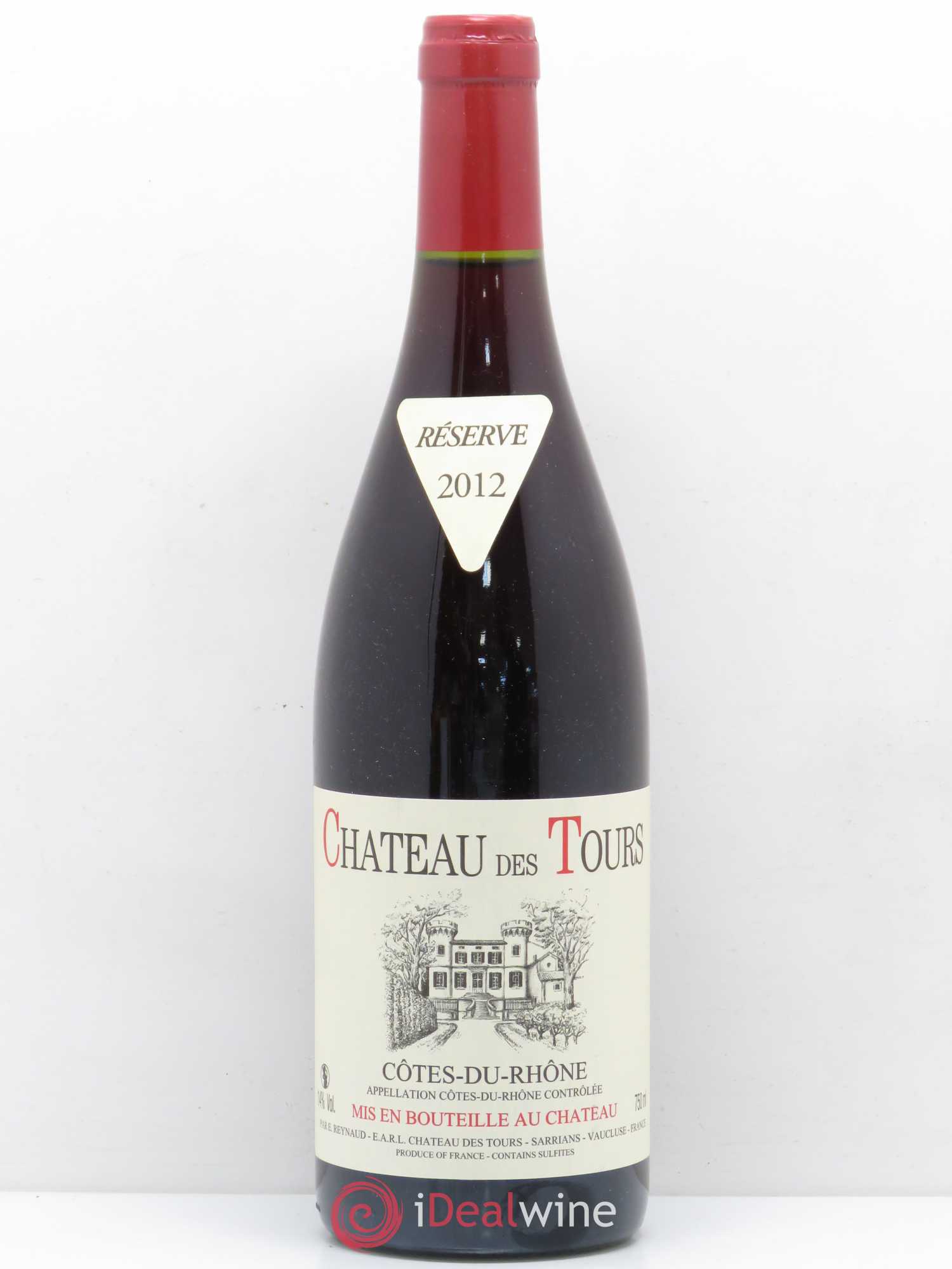Côtes-du-Rhône Château des Tours Emmanuel Reynaud 2012 - Lot de 1 bouteille - 0