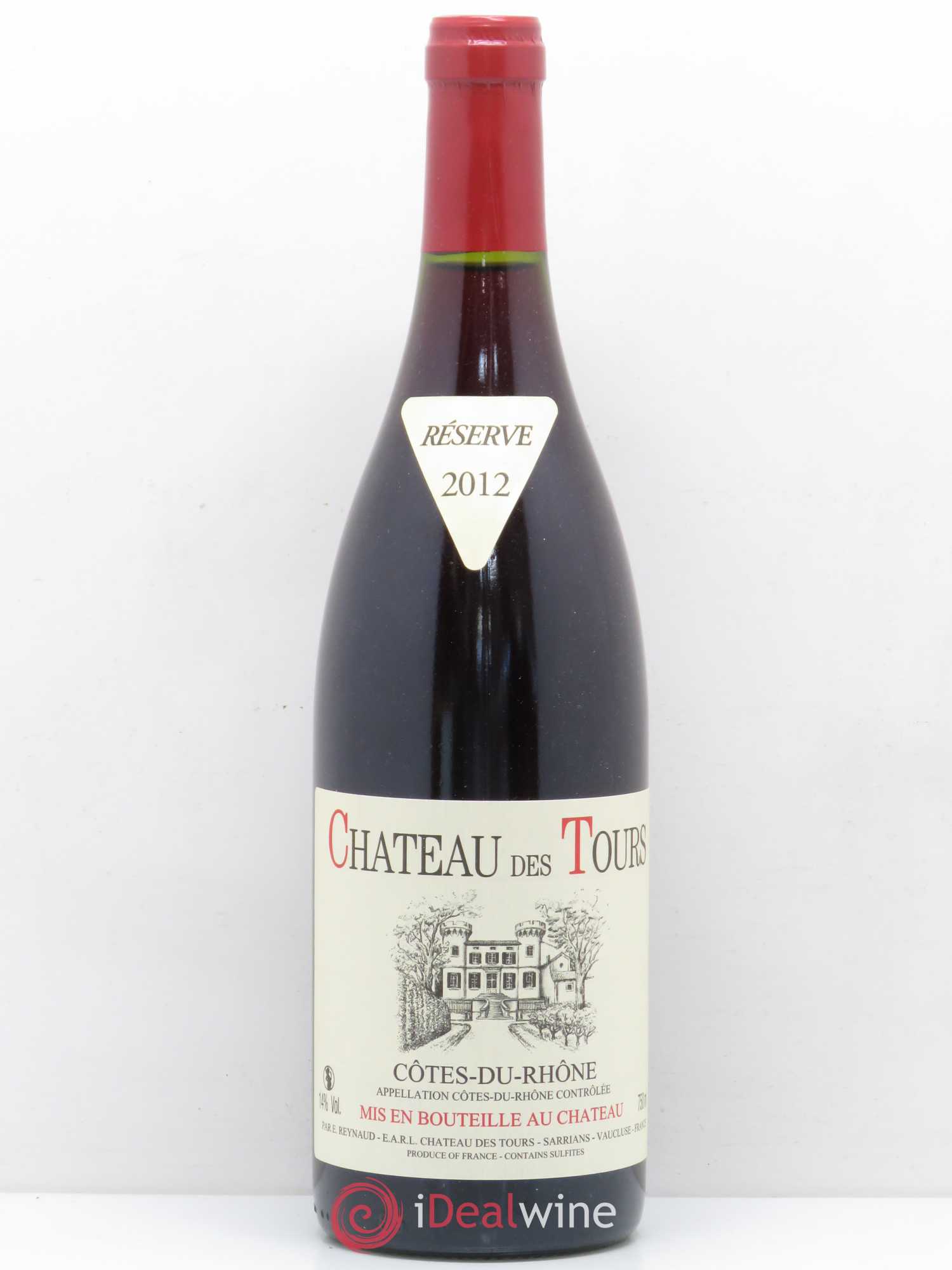 Côtes-du-Rhône Château des Tours Emmanuel Reynaud 2012 - Lot de 1 bouteille - 0