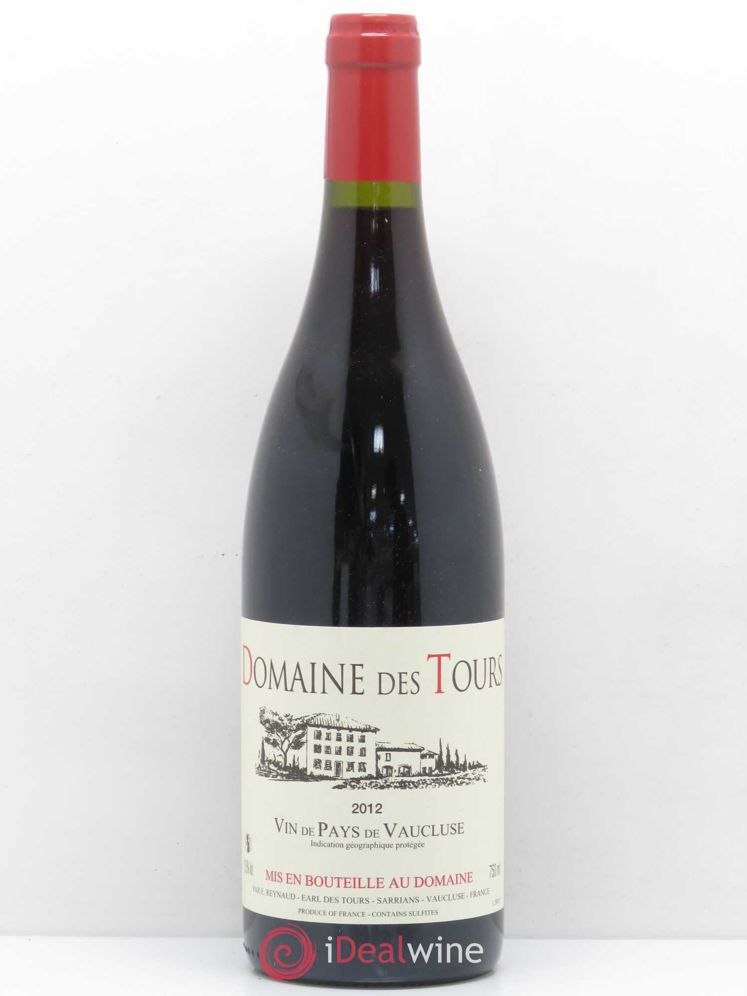 Vaucluse (Vin de Pays de Vaucluse) Domaine des Tours Emmanuel Reynaud 2012 - Lot de 1 bouteille - 0