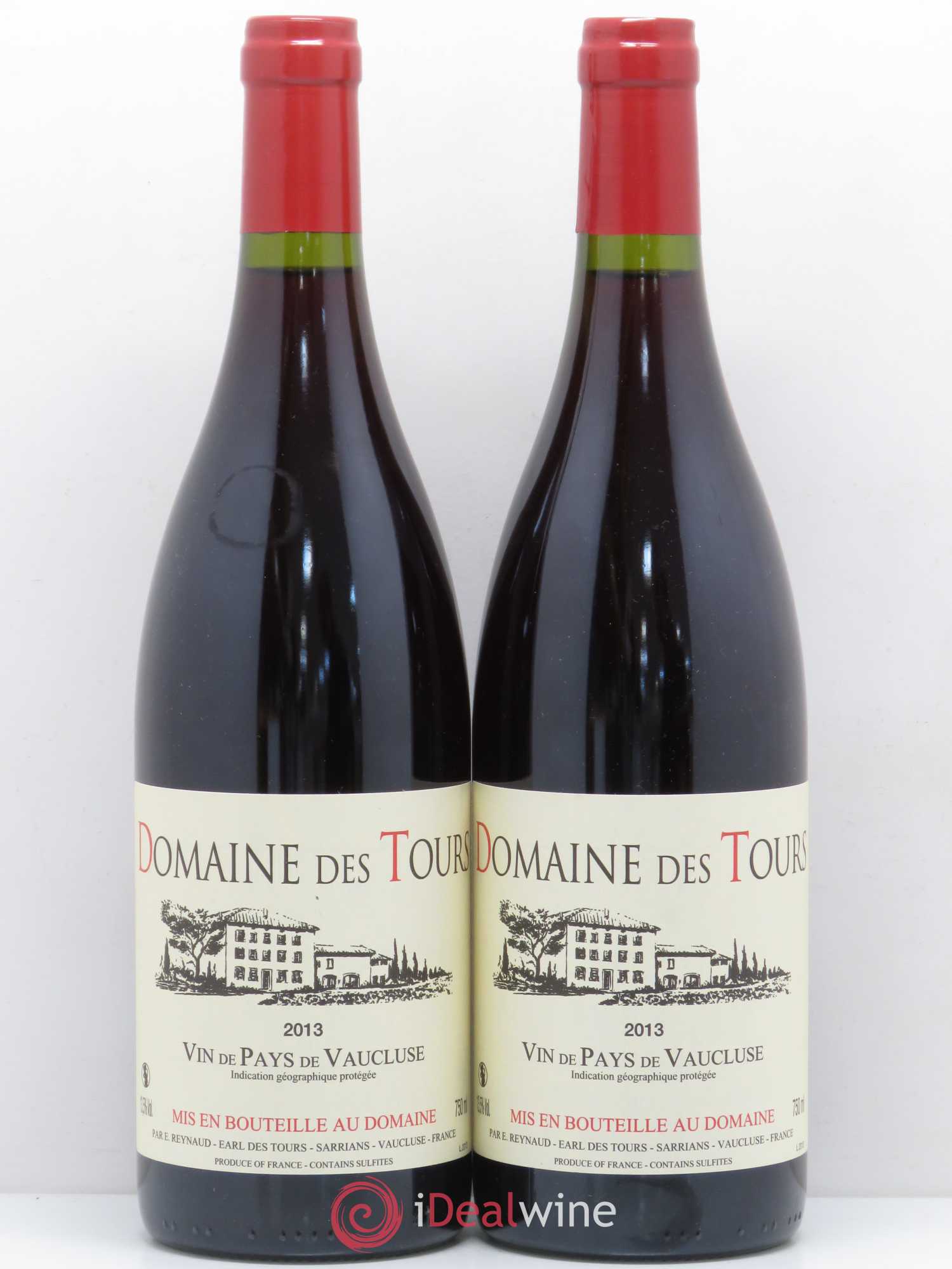 Vaucluse (Vin de Pays de Vaucluse) Domaine des Tours Emmanuel Reynaud 2013 - Lot de 2 bouteilles - 0