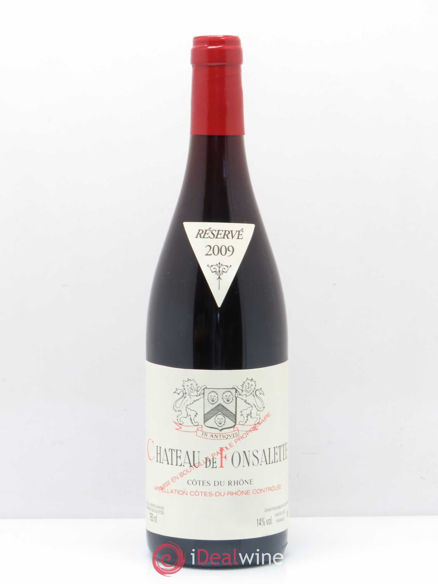 Côtes-du-Rhône Château de Fonsalette Emmanuel Reynaud 2009 - Lot de 1 bouteille - 0