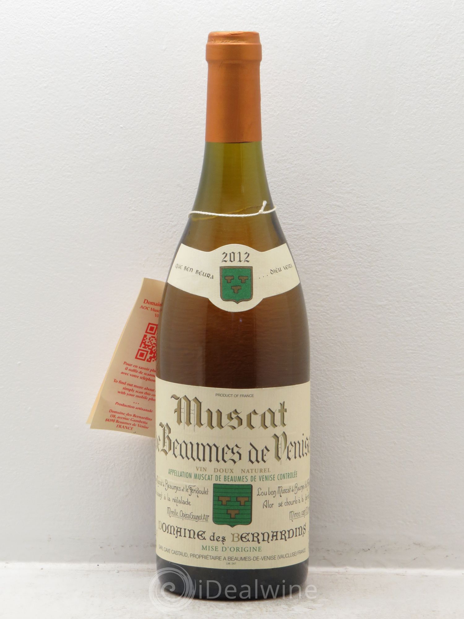 Muscat Beaume de Venise Domaine Bernardins (sans prix de réserve) 2012 - Posten von 1 Flasche - 0