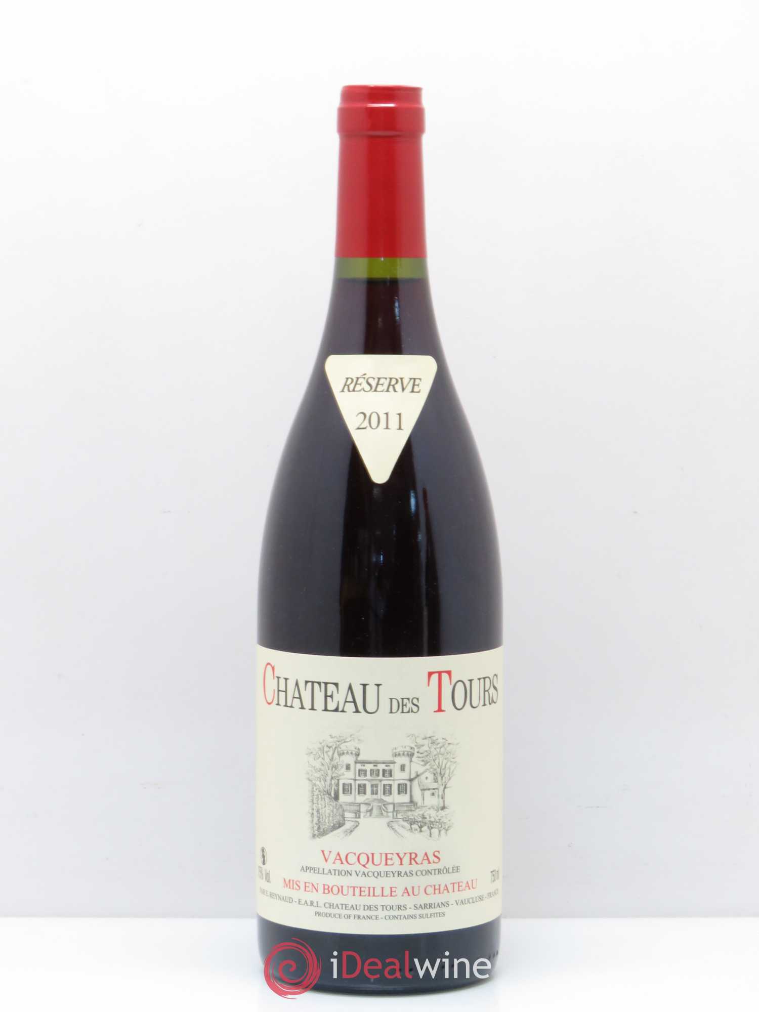 Vacqueyras Château des Tours Emmanuel Reynaud 2011 - Lot de 1 bouteille - 0