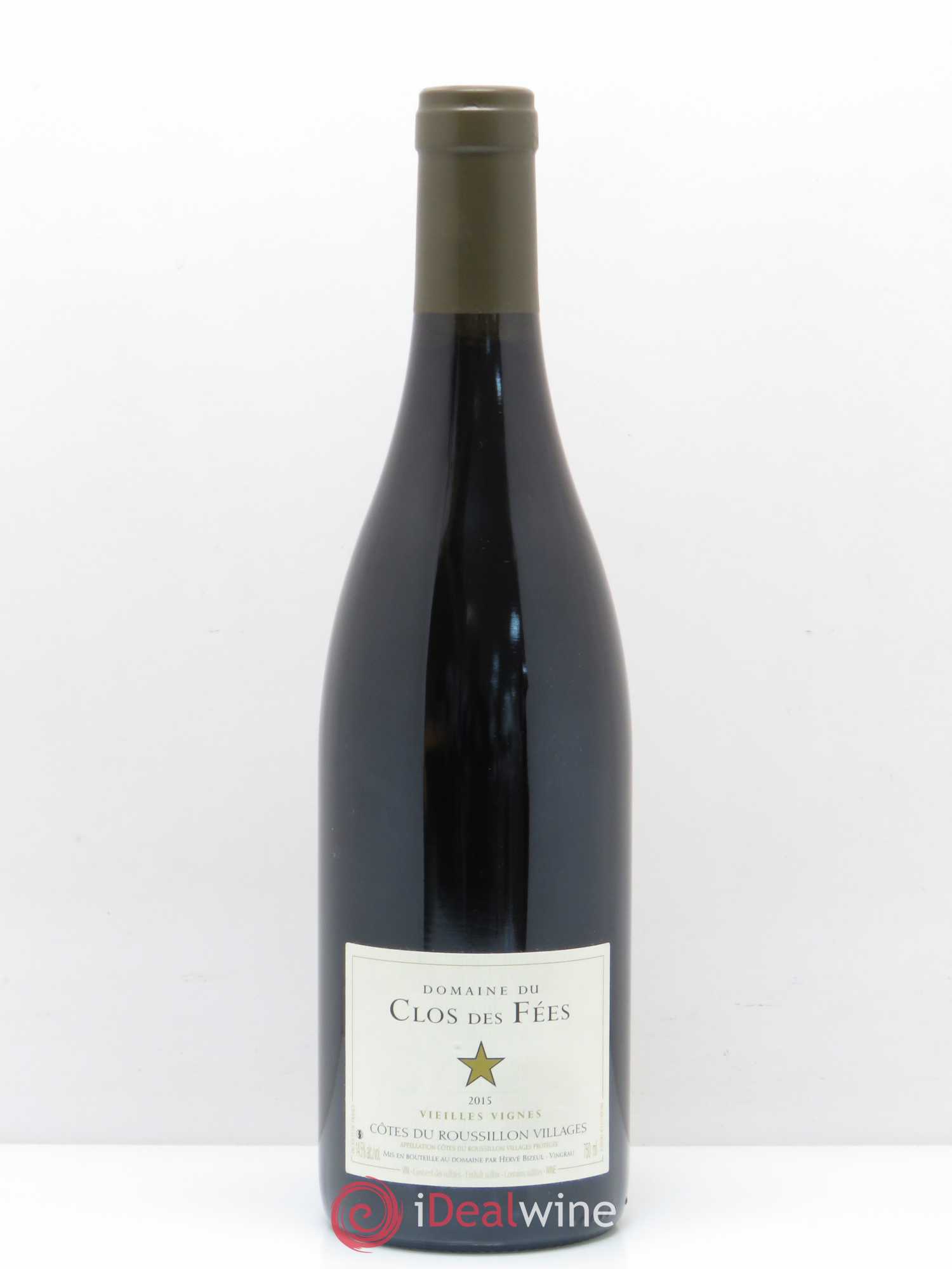 Côtes du Roussillon Villages Clos des Fées Vieilles vignes Hervé Bizeul 2015 - Lot de 1 bouteille - 0