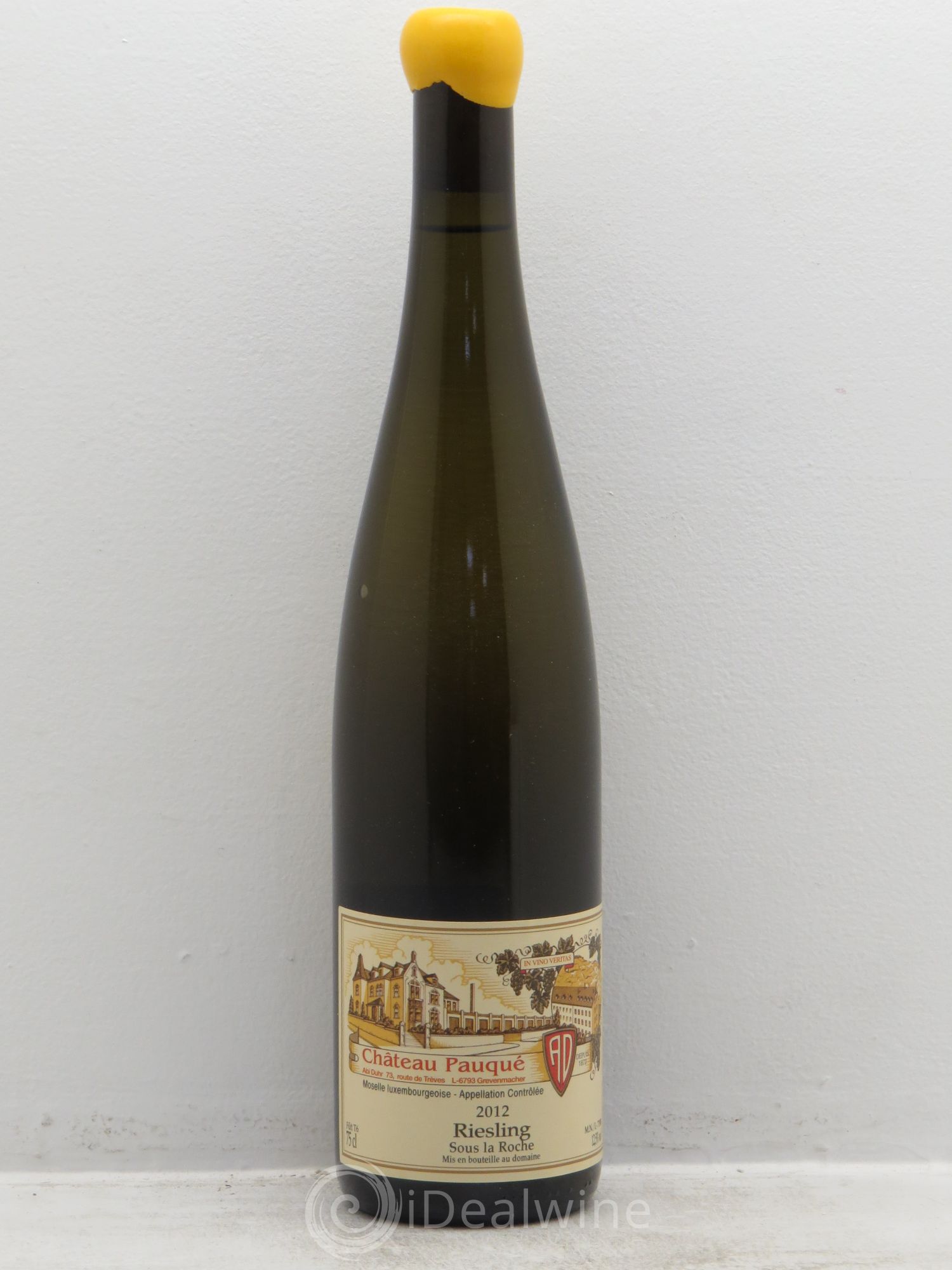 Riesling Château Pauqué .Aby Dhur .Riesling sous la roche 2012 - Lotto di 1 bottiglia - 0