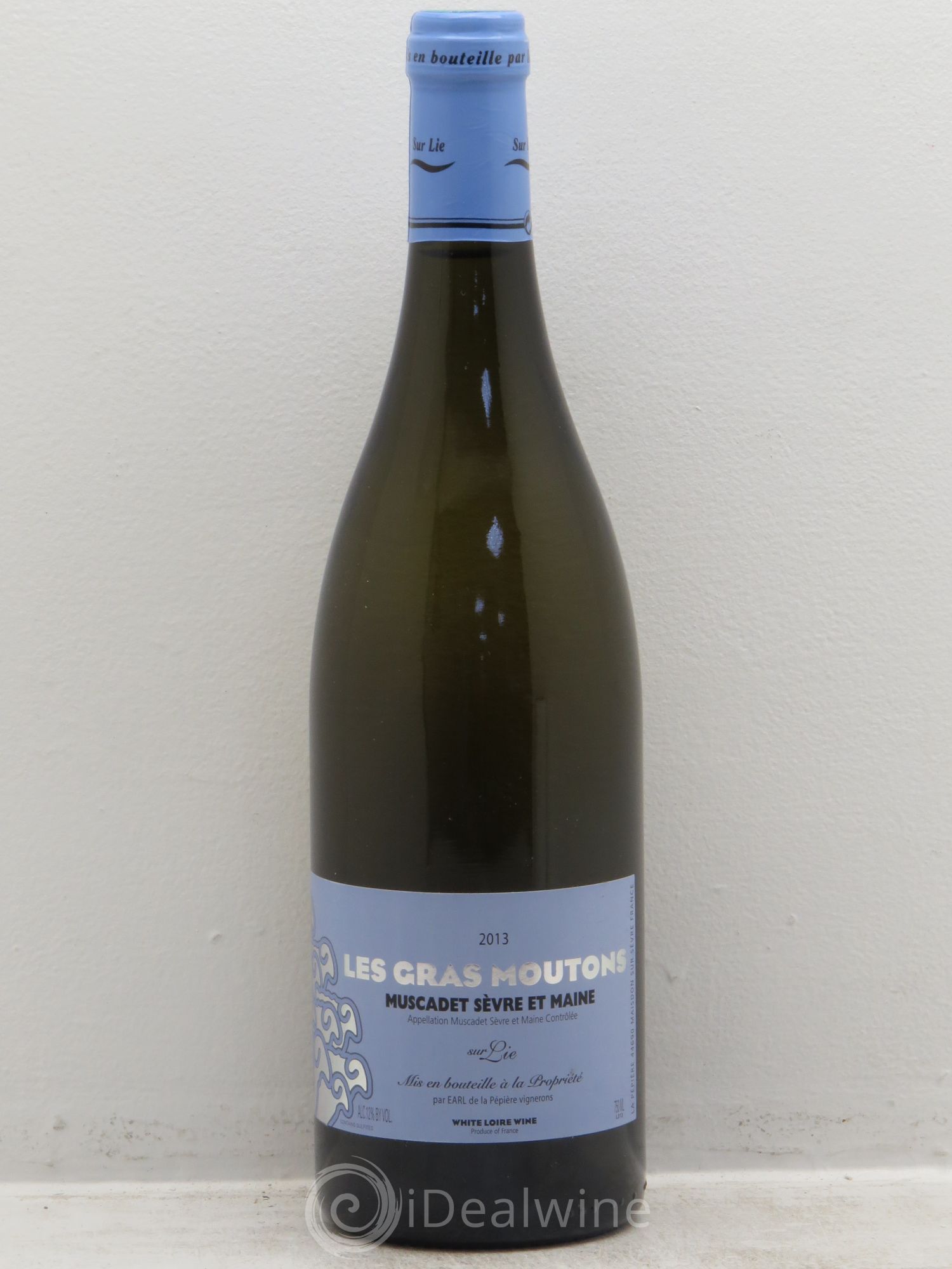 Muscadet-Sèvre-et-Maine sur lie Les Gras Moutons (sans prix de réserve) 2013 - Posten von 1 Flasche - 0