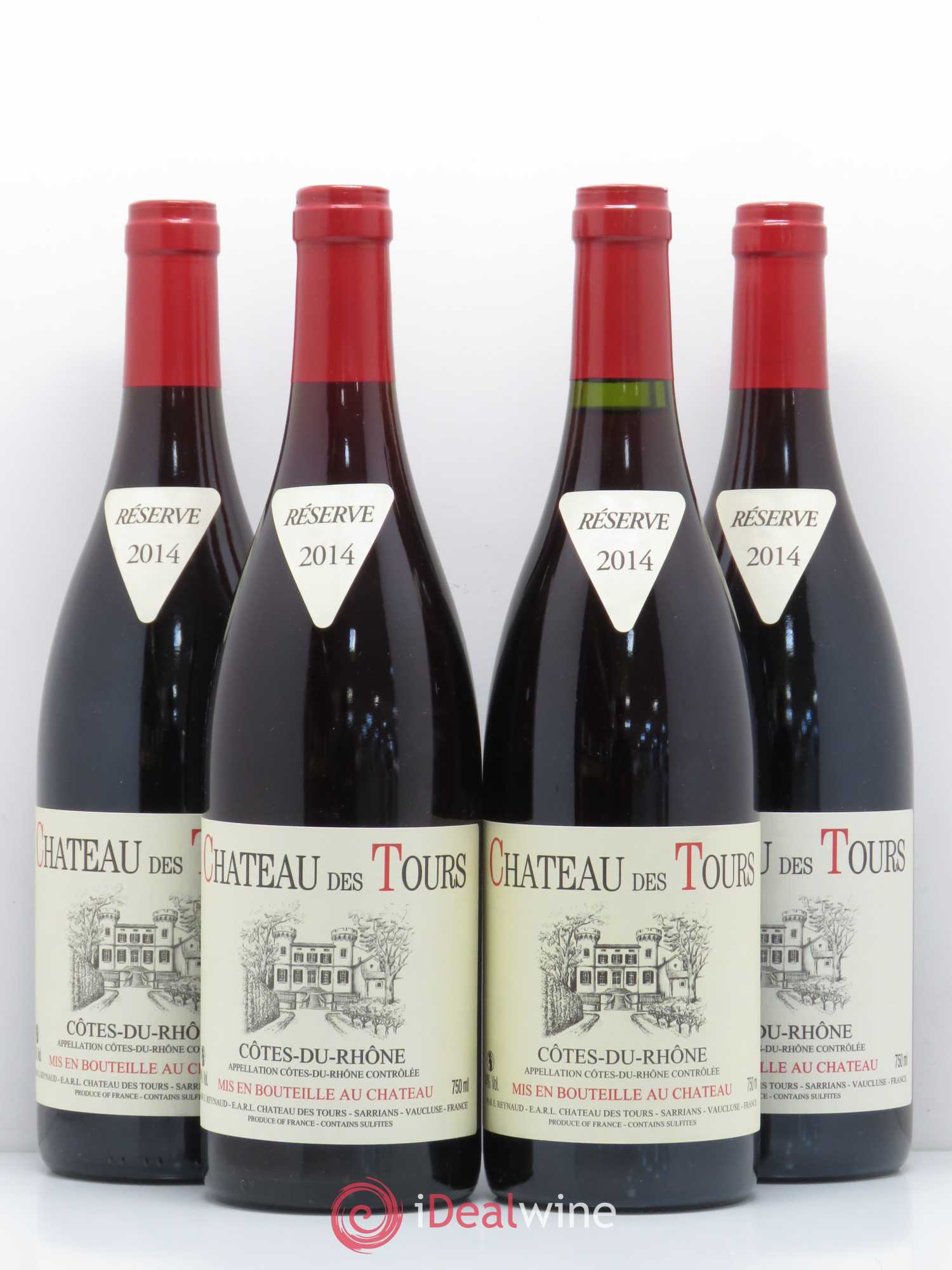 Côtes-du-Rhône Château des Tours Emmanuel Reynaud 2014 - Lot de 4 bouteilles - 0