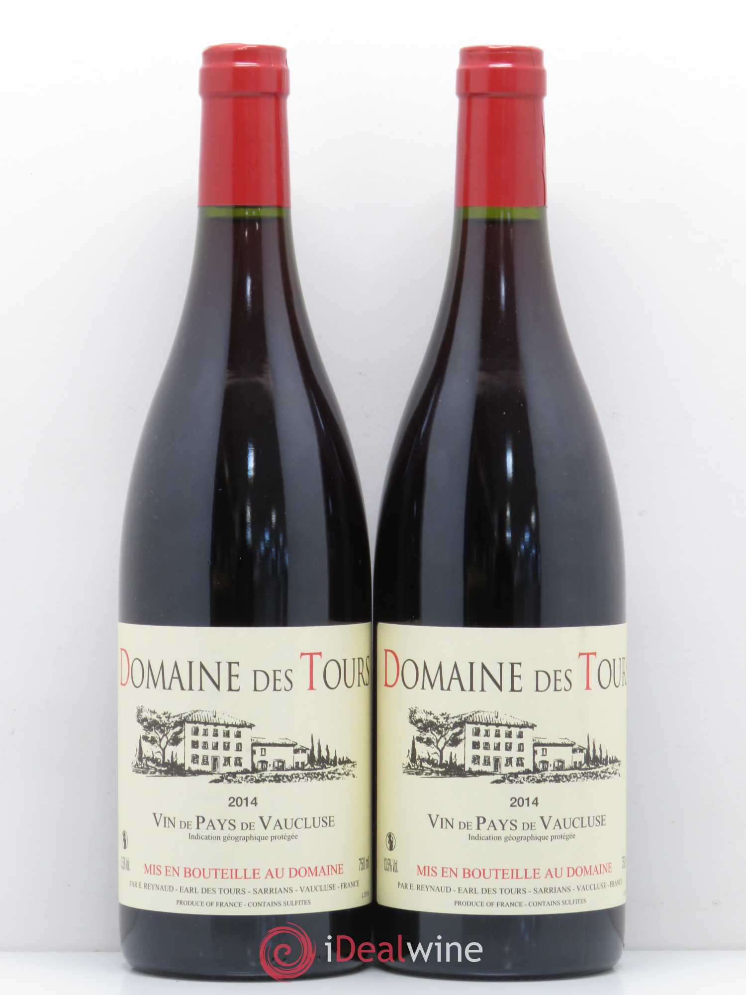 Vaucluse (Vin de Pays de Vaucluse) Domaine des Tours Emmanuel Reynaud 2014 - Lot de 2 bouteilles - 0
