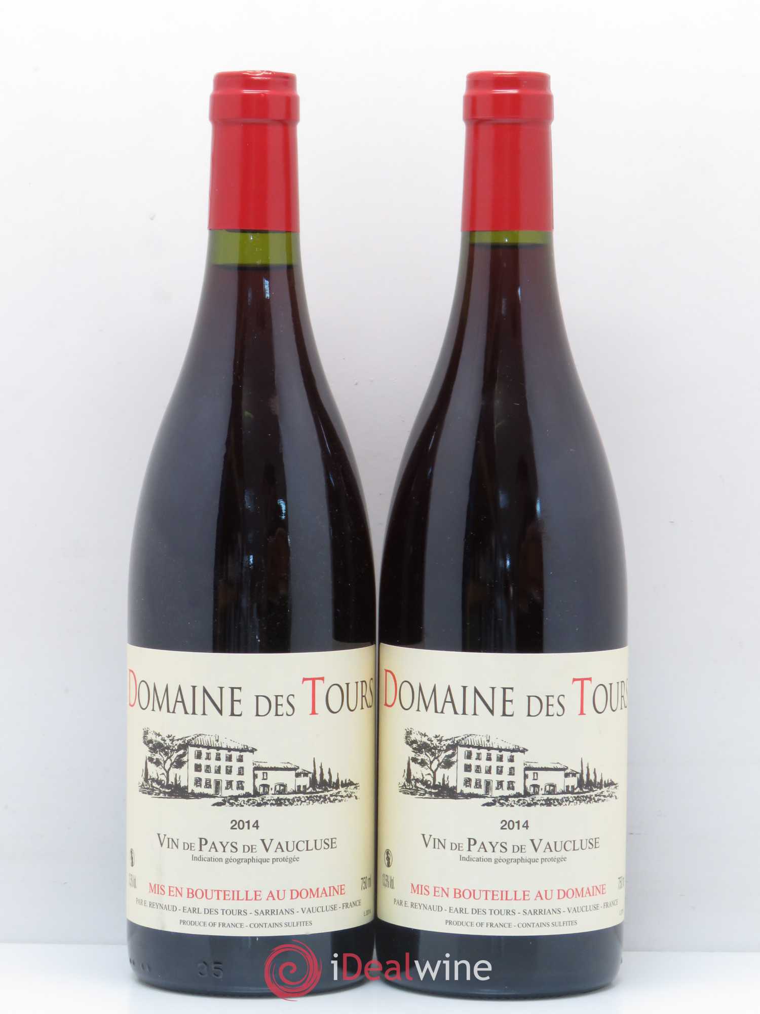 Vaucluse (Vin de Pays de Vaucluse) Domaine des Tours Emmanuel Reynaud (sans prix de réserve) 2014 - Lot de 2 bouteilles - 0