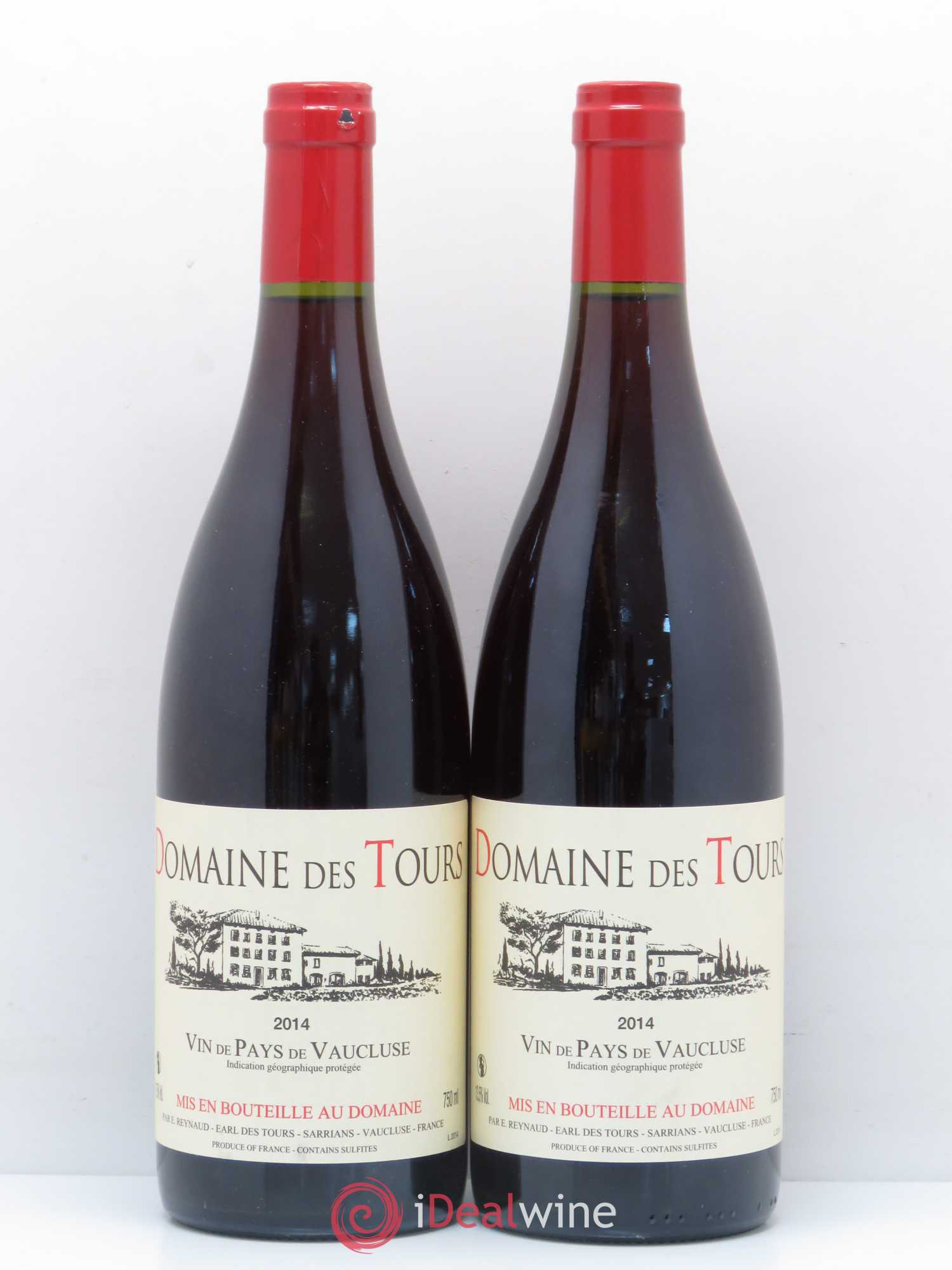 Vaucluse (Vin de Pays de Vaucluse) Domaine des Tours Emmanuel Reynaud 2014 - Lot de 2 bouteilles - 0