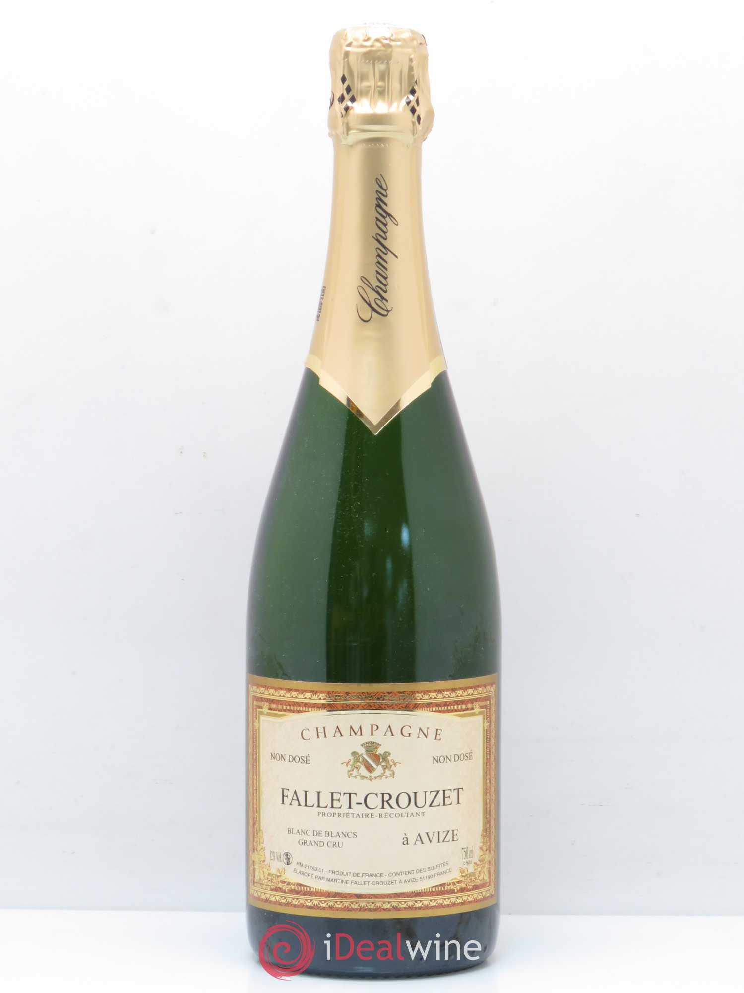 Champagne Grand cru Blanc de Blancs Fallet-Crouzet (sans prix de réserve) - Posten von 1 Flasche - 0