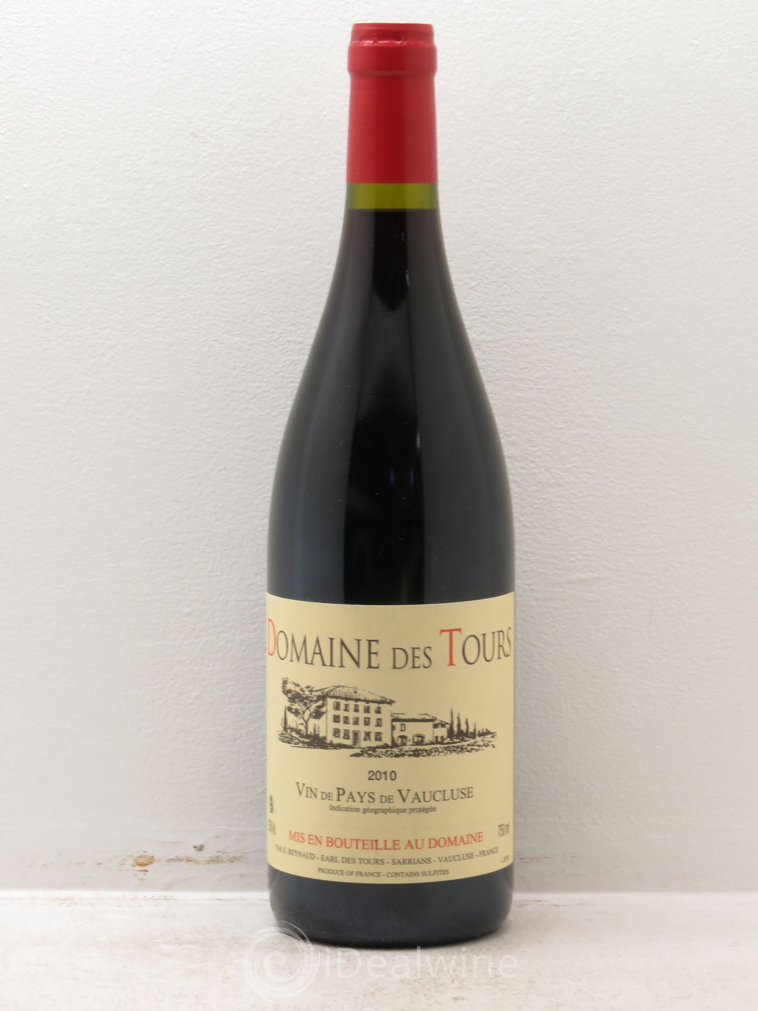 Vaucluse (Vin de Pays de Vaucluse) Domaine des Tours Emmanuel Reynaud 2010 - Lot de 1 bouteille - 0