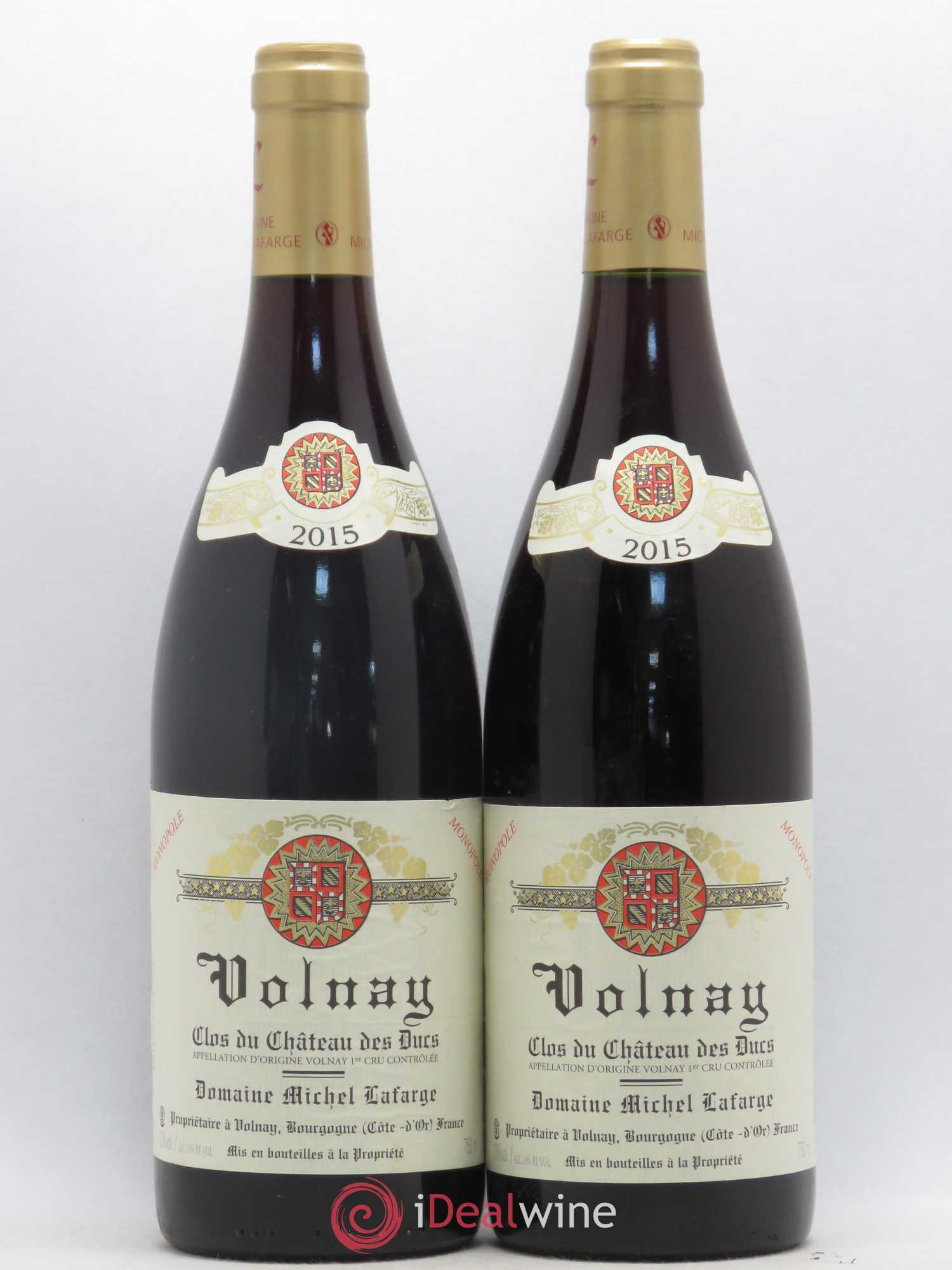 Volnay 1er Cru Clos du Château des Ducs Lafarge (Domaine) 2015 - Lot de 2 bouteilles - 0