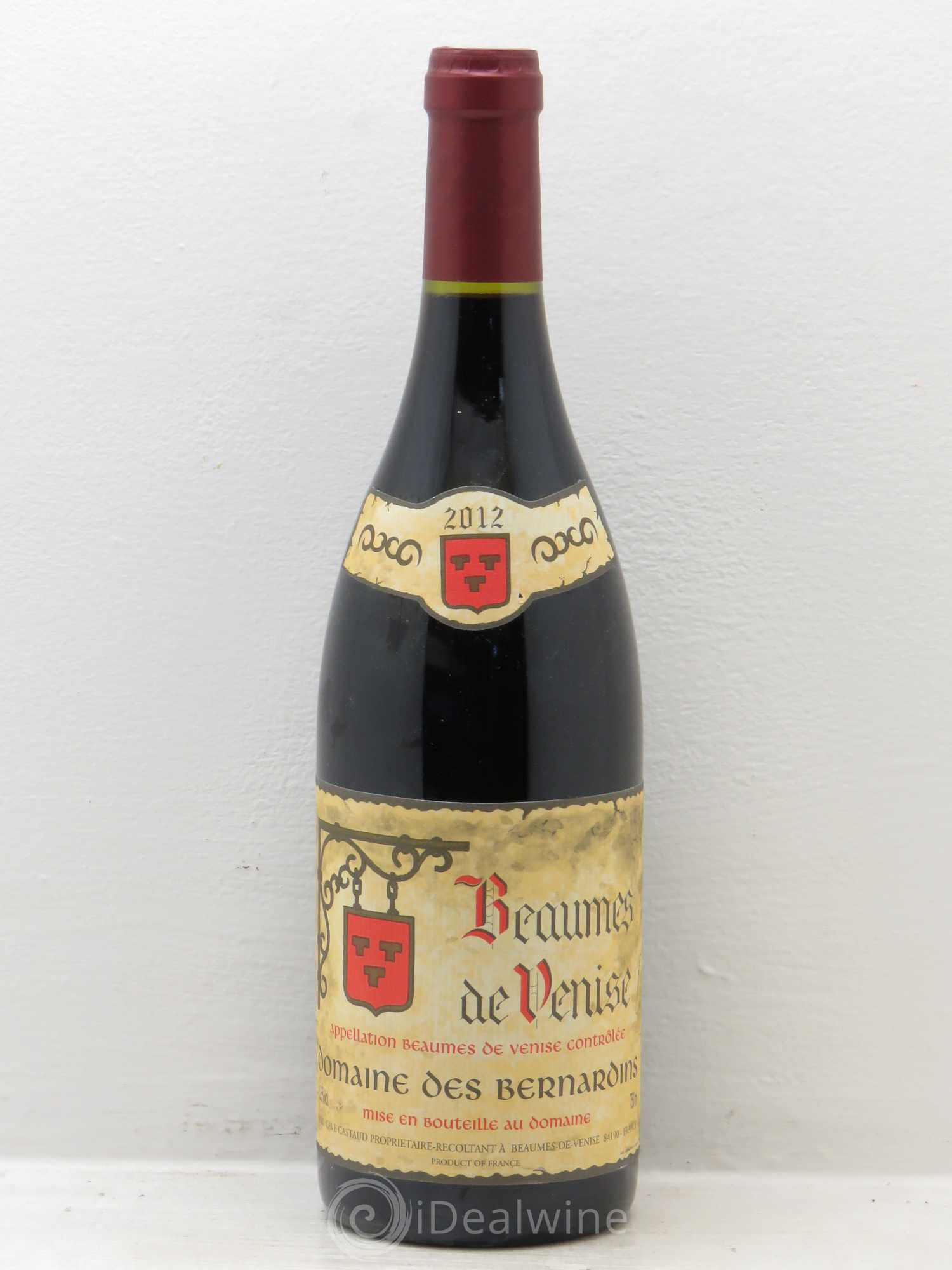 Rhône Beaumes de Venise Domaine des Bernardins (sans prix de réserve) 2012 - Posten von 1 Flasche - 0