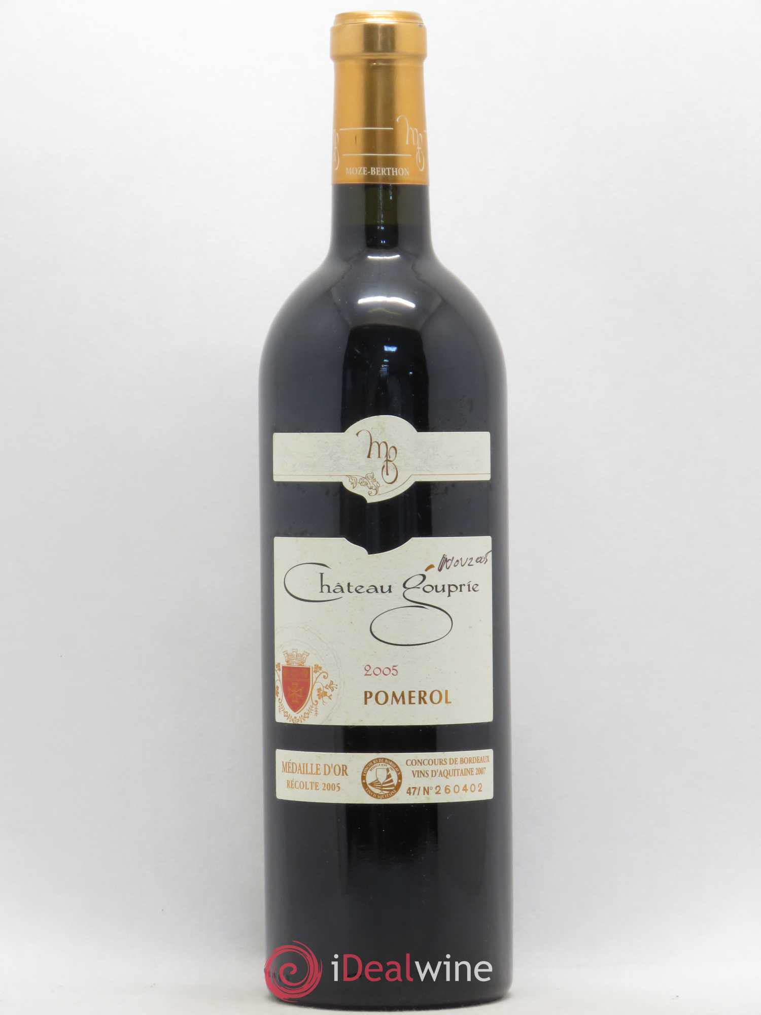 Château Gouprie 2005 - Lot de 1 bouteille - 0