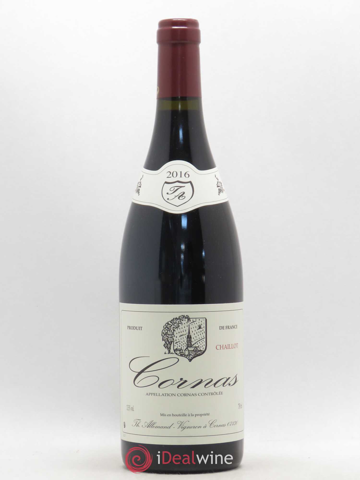 Cornas Chaillot Thierry Allemand 2016 - Lot de 1 bouteille - 0