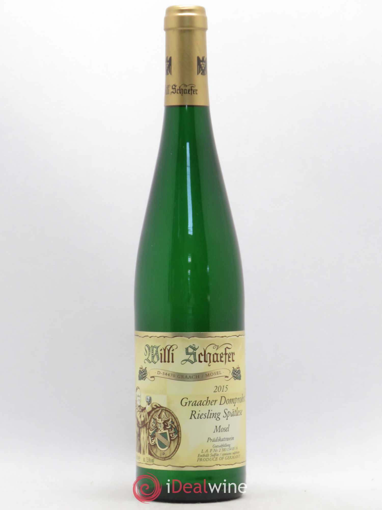 Riesling Willi Schaefer Graacher Domprobst Spatlese 05 2015 - Lot de 1 bouteille - 0