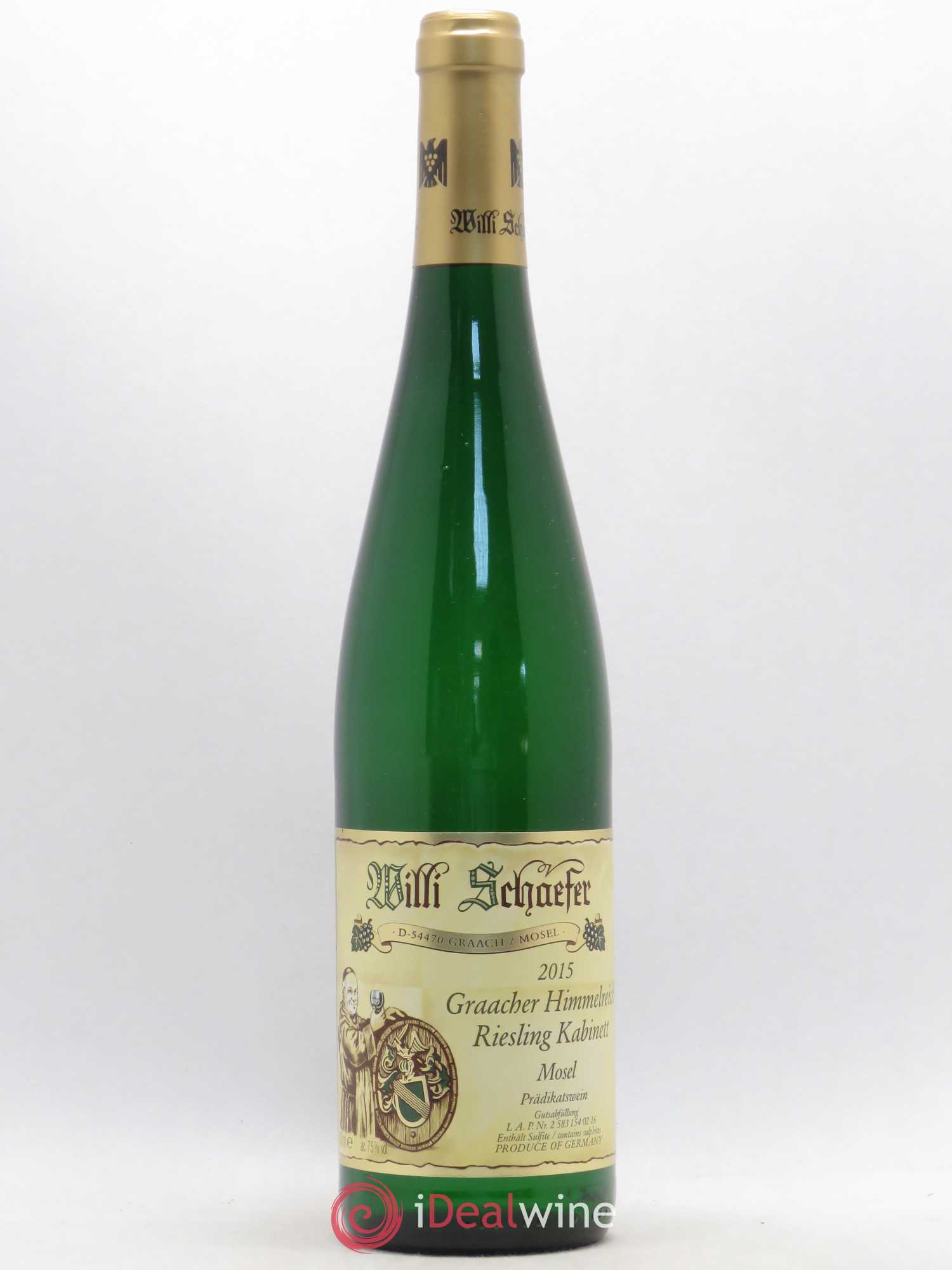Riesling Willi Schaefer Graacher Himmelreich Kabinett 2015 - Lot de 1 bouteille - 0