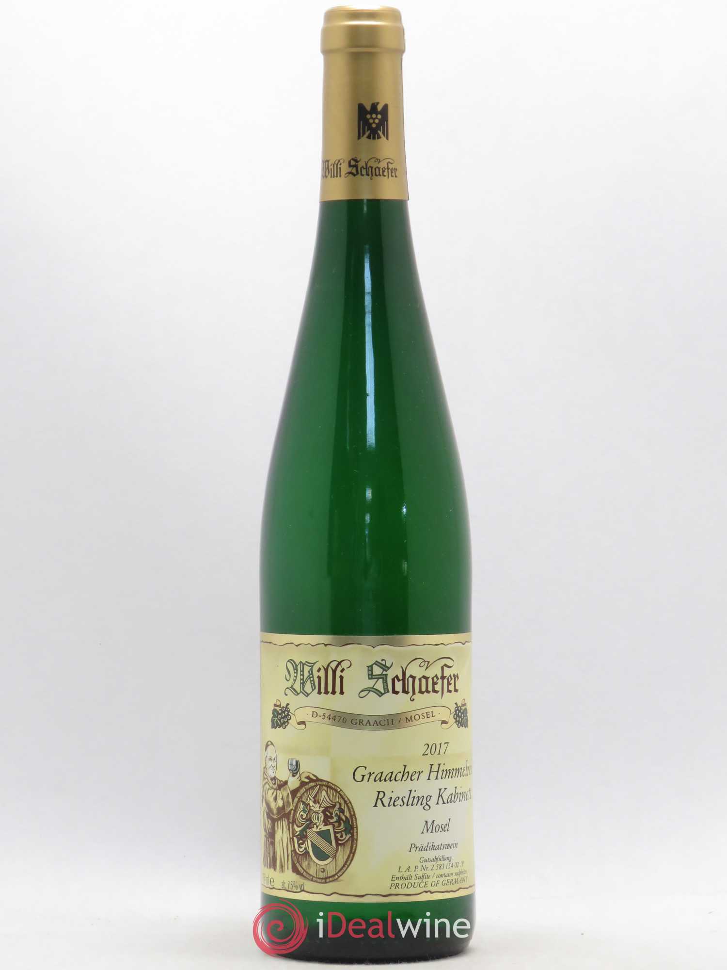 Riesling Willi Schaefer Graacher Himmelreich Kabinett 2017 - Lot de 1 bouteille - 0