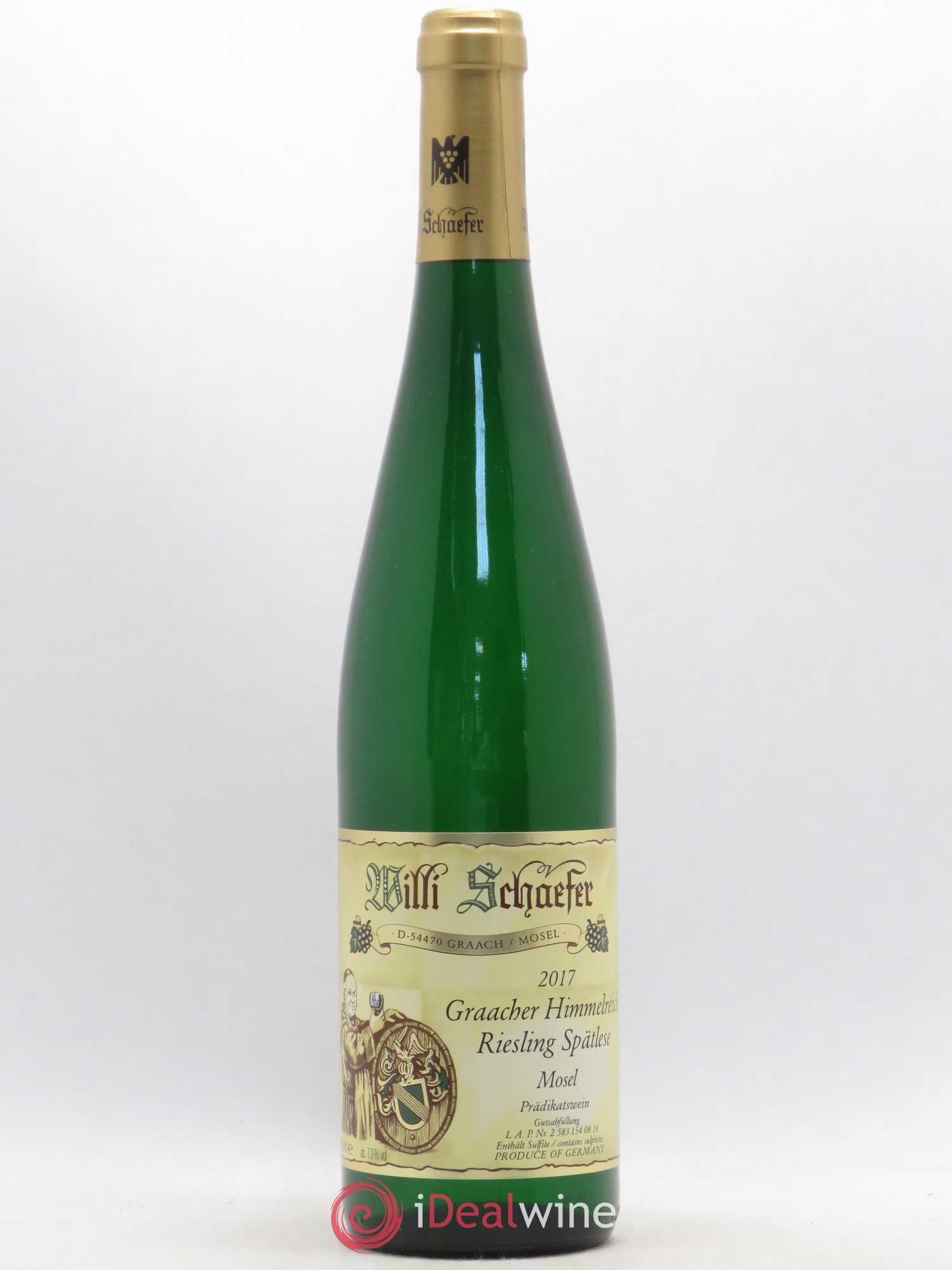 Riesling Willi Schaefer Graacher Himmelreich Spatlese 2017 - Lot de 1 bouteille - 0