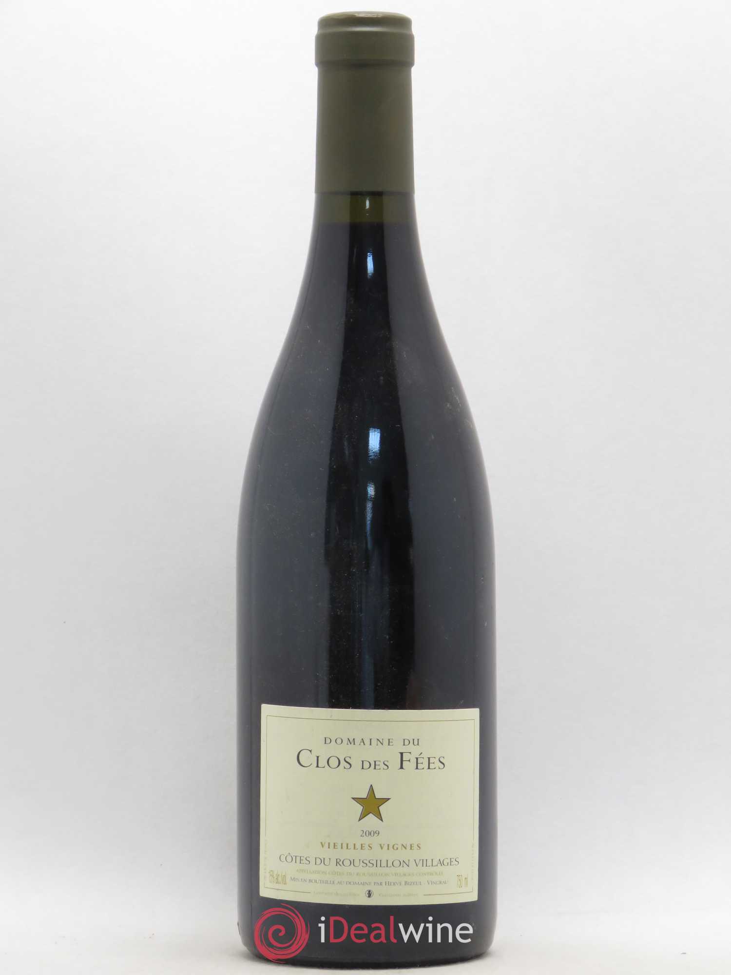 Côtes du Roussillon Villages Clos des Fées Vieilles vignes Hervé Bizeul 2009 - Lot de 1 bouteille - 0