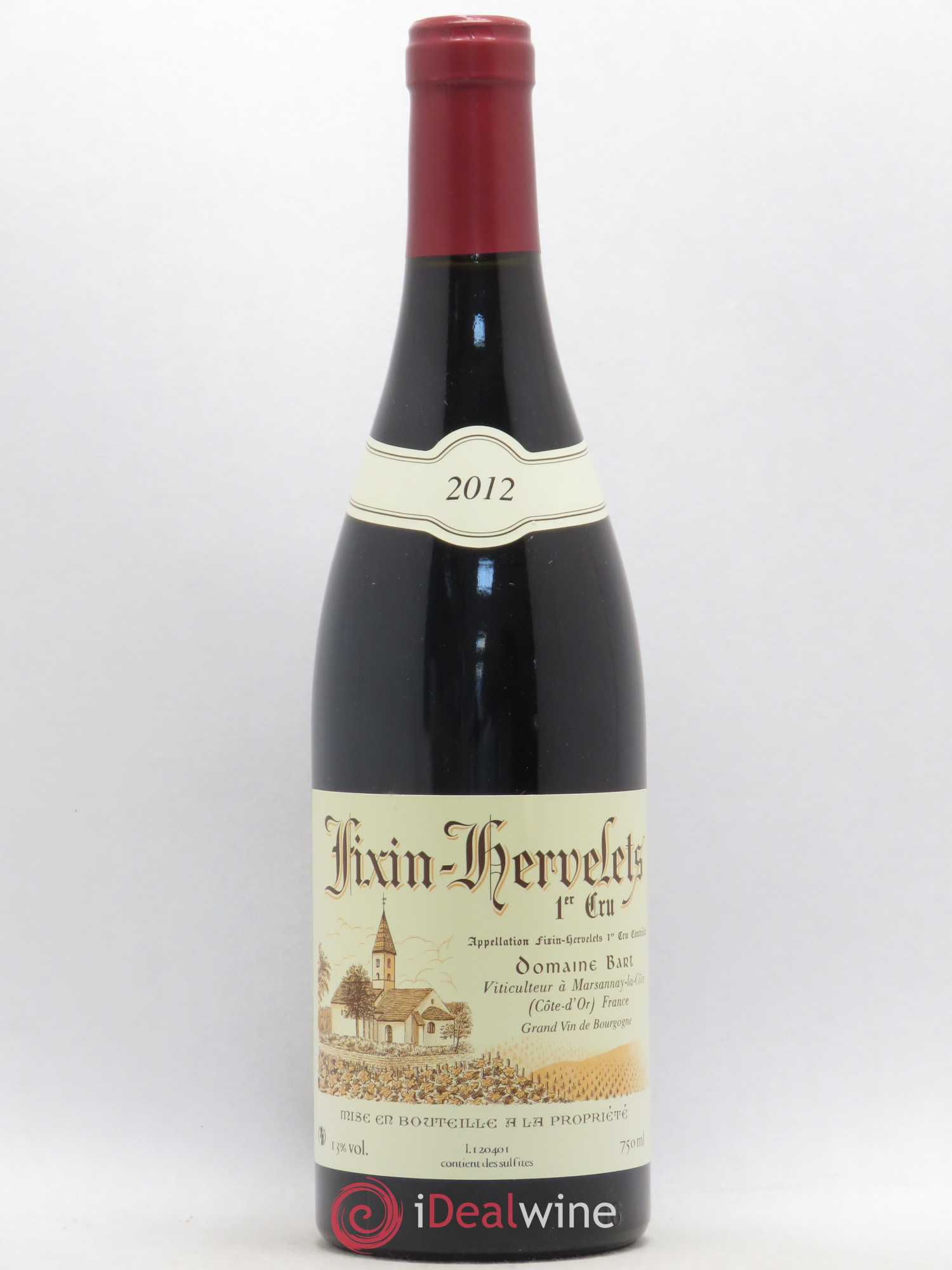Fixin 1er Cru Hervelets Domaine Bart 2012 - Posten von 1 Flasche - 0