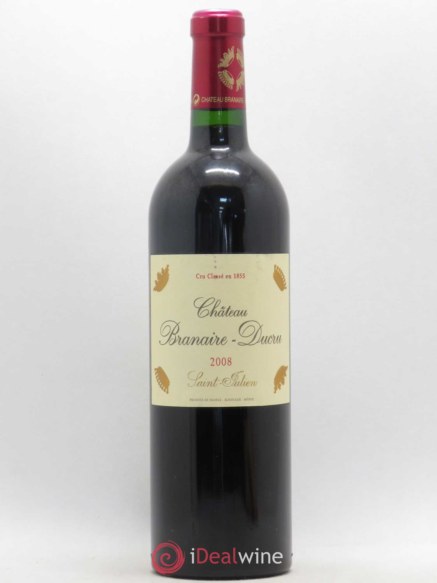 Château Branaire Ducru 4ème Grand Cru Classé 2008 - Lot de 1 bouteille - 0