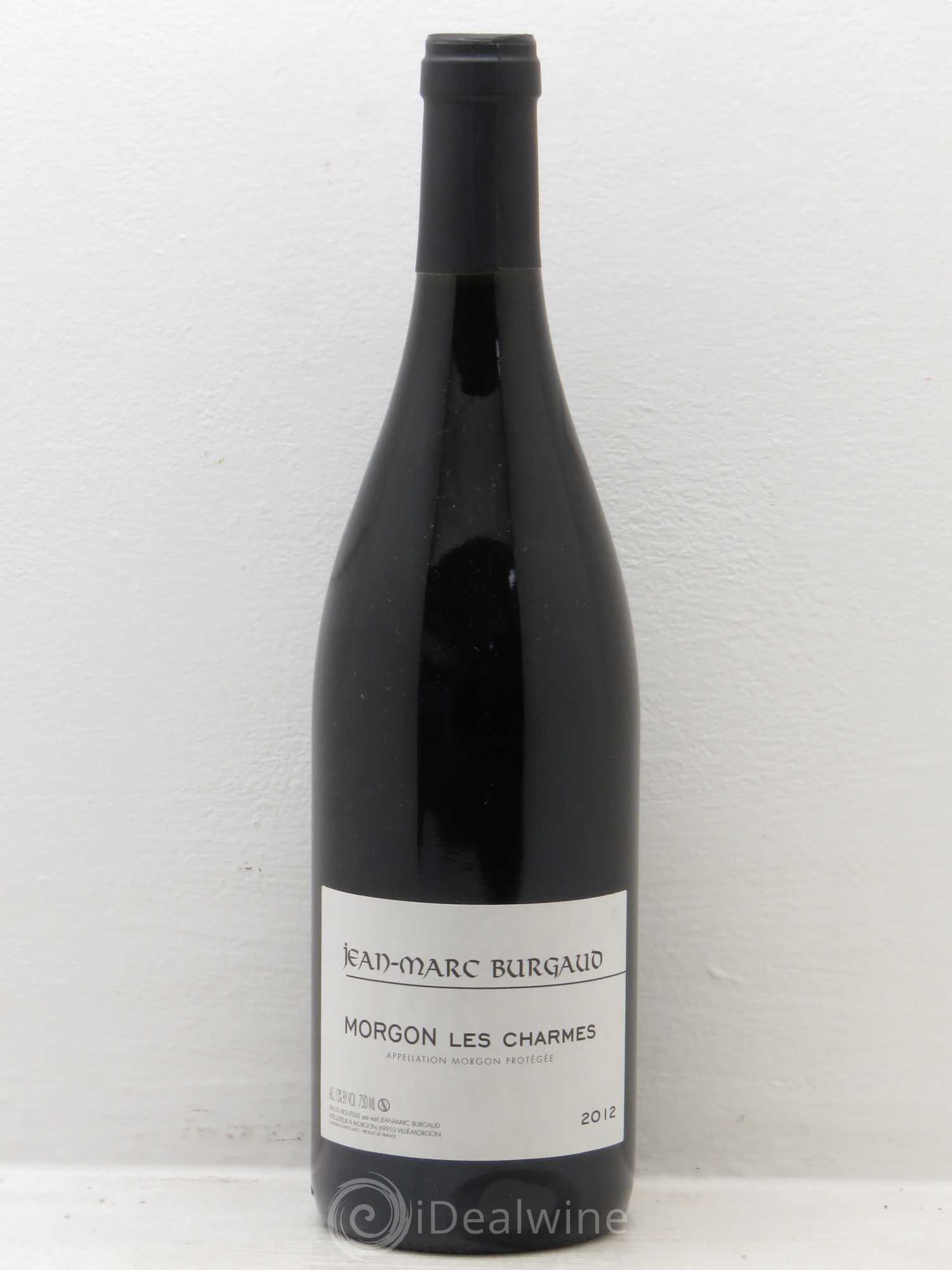 Morgon Les Charmes Jean-Marc Burgaud (Domaine) (sans prix de réserve) 2012 - Lot de 1 bouteille - 0