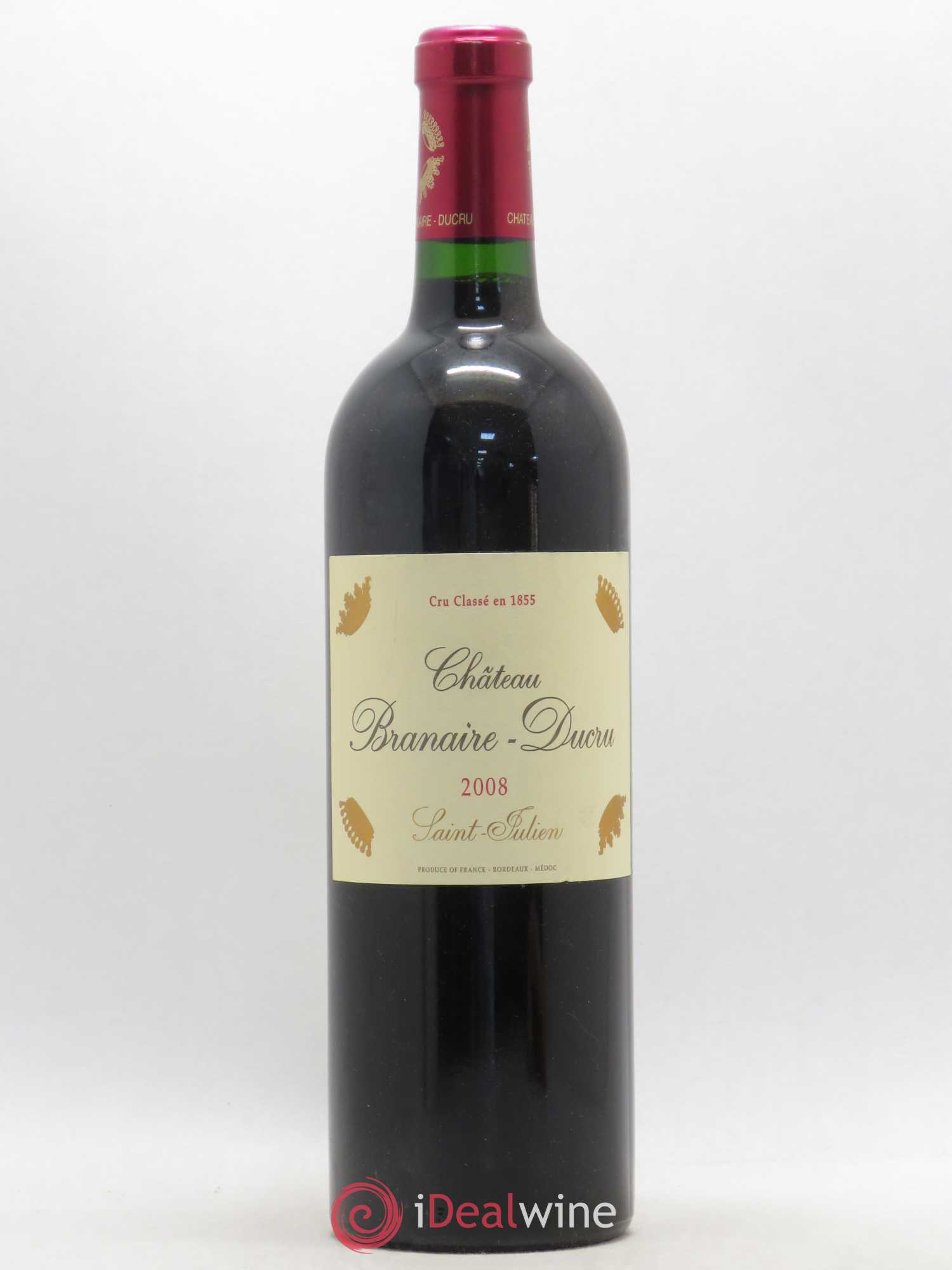 Château Branaire Ducru 4ème Grand Cru Classé 2008 - Lot de 1 bouteille - 0