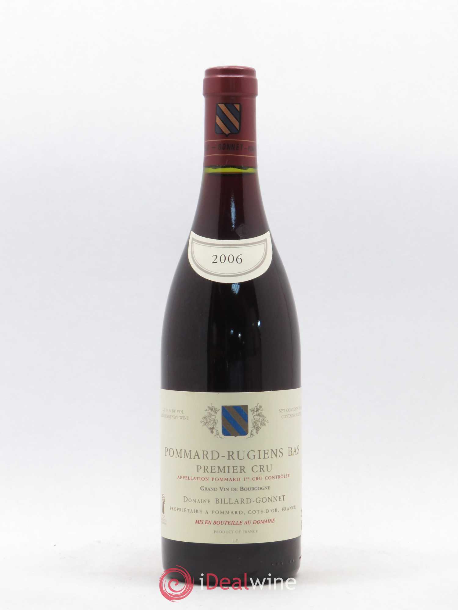 Pommard 1er Cru Rugiens Billard Gonnet 2006 - Lot de 1 bouteille - 0