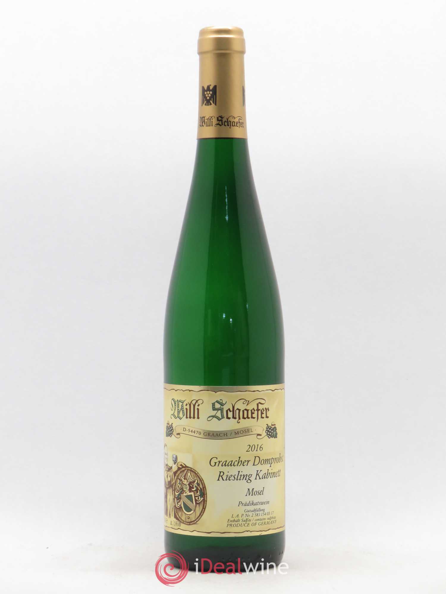 Riesling Willi Schaefer Graacher Domprobst Kabinett Gold capsule 2016 - Posten von 1 Flasche - 0