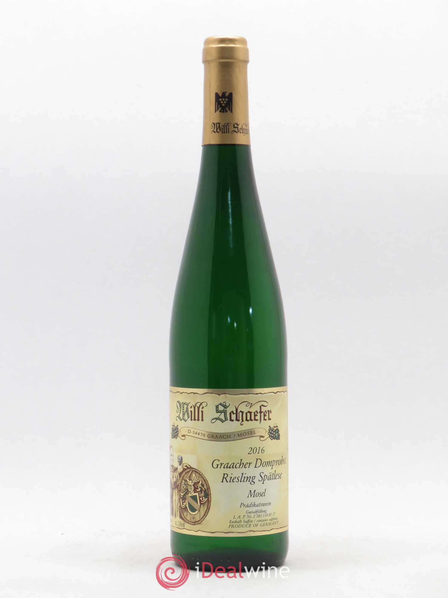 Riesling Willi Schaefer Graacher Domprobst Spatlese 05 Gold capsule 2016 - Posten von 1 Flasche - 0