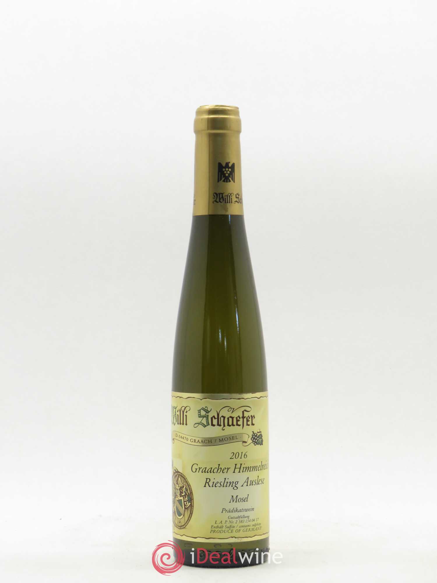 Riesling Willi Schaefer Graacher Domprobst Auslese Gold capsule 2016 - Posten von 1 Demi-Flasche - 0