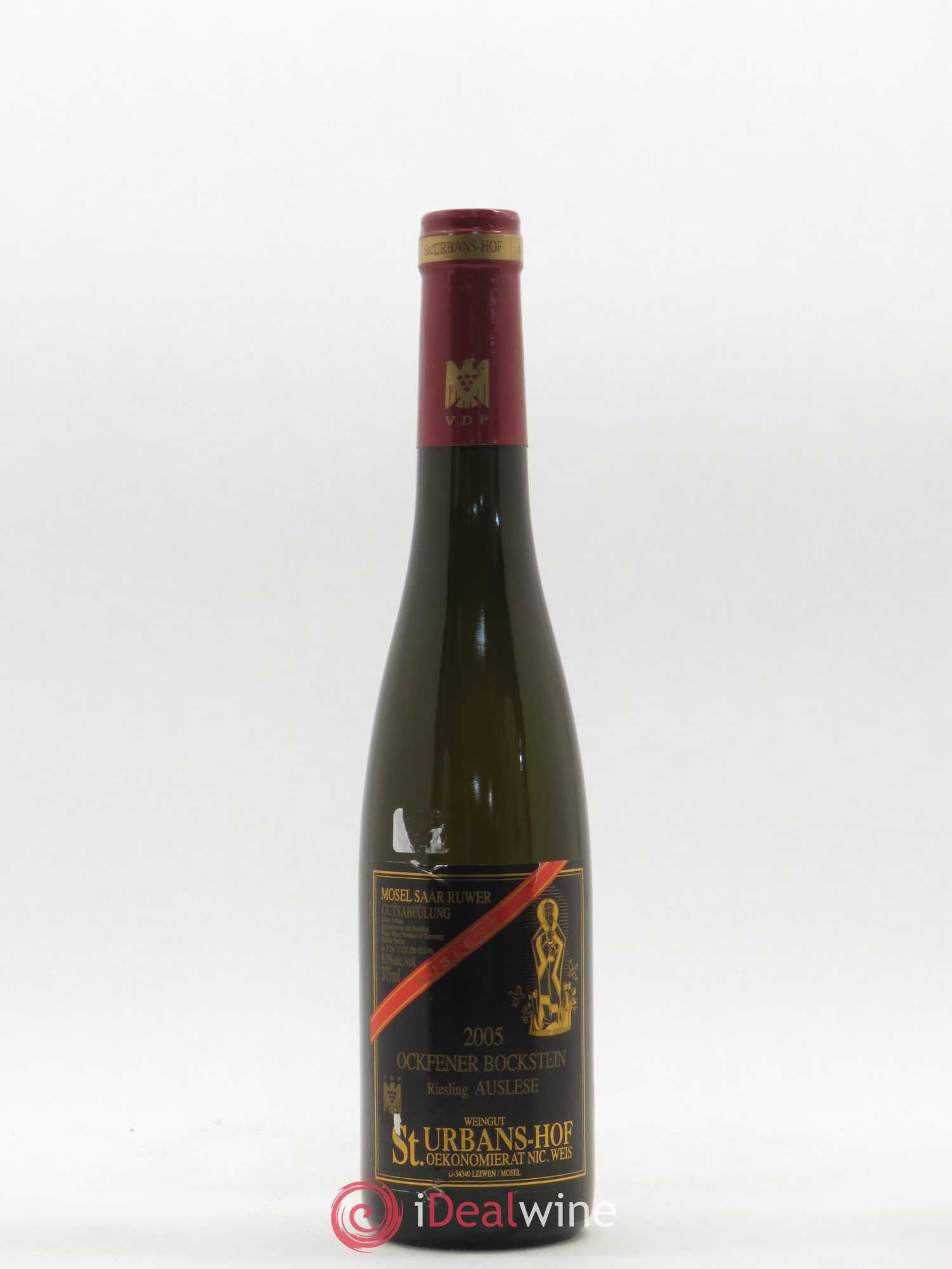 Allemagne Rheingau Ockfener Bockstein Riesling Auslese Weingut St. Urbans-Hof (sans prix de réserve) 2005 - Posten von 1 Demi-Flasche - 0