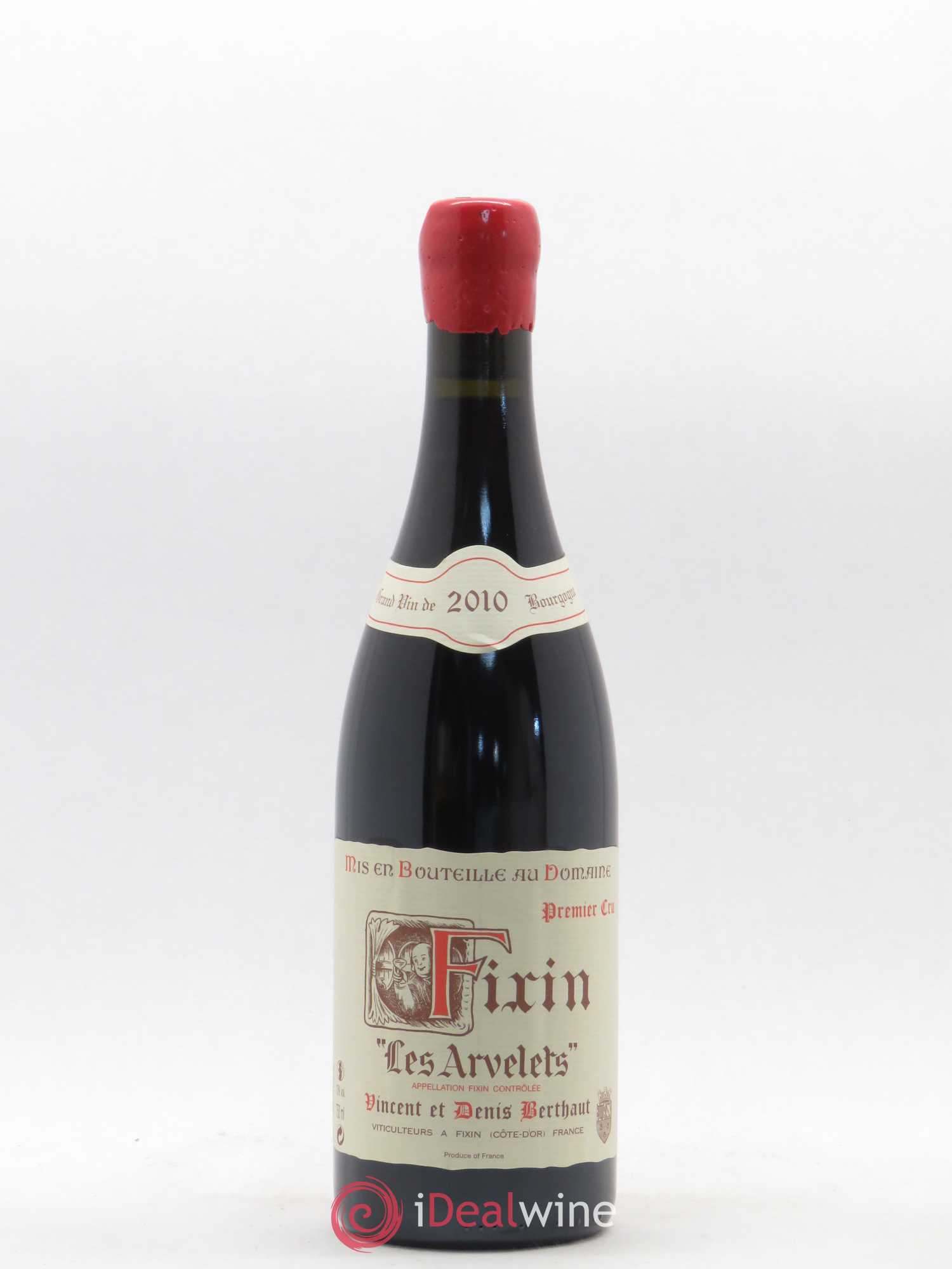 Fixin 1er Cru Les Arvelets Domaine Berthaut 2010 - Posten von 1 Flasche - 0