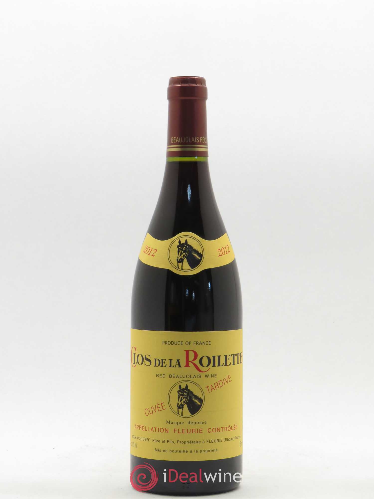 Fleurie Cuvée Tardive Clos de la Roilette 2012 - Lot de 1 bouteille - 0