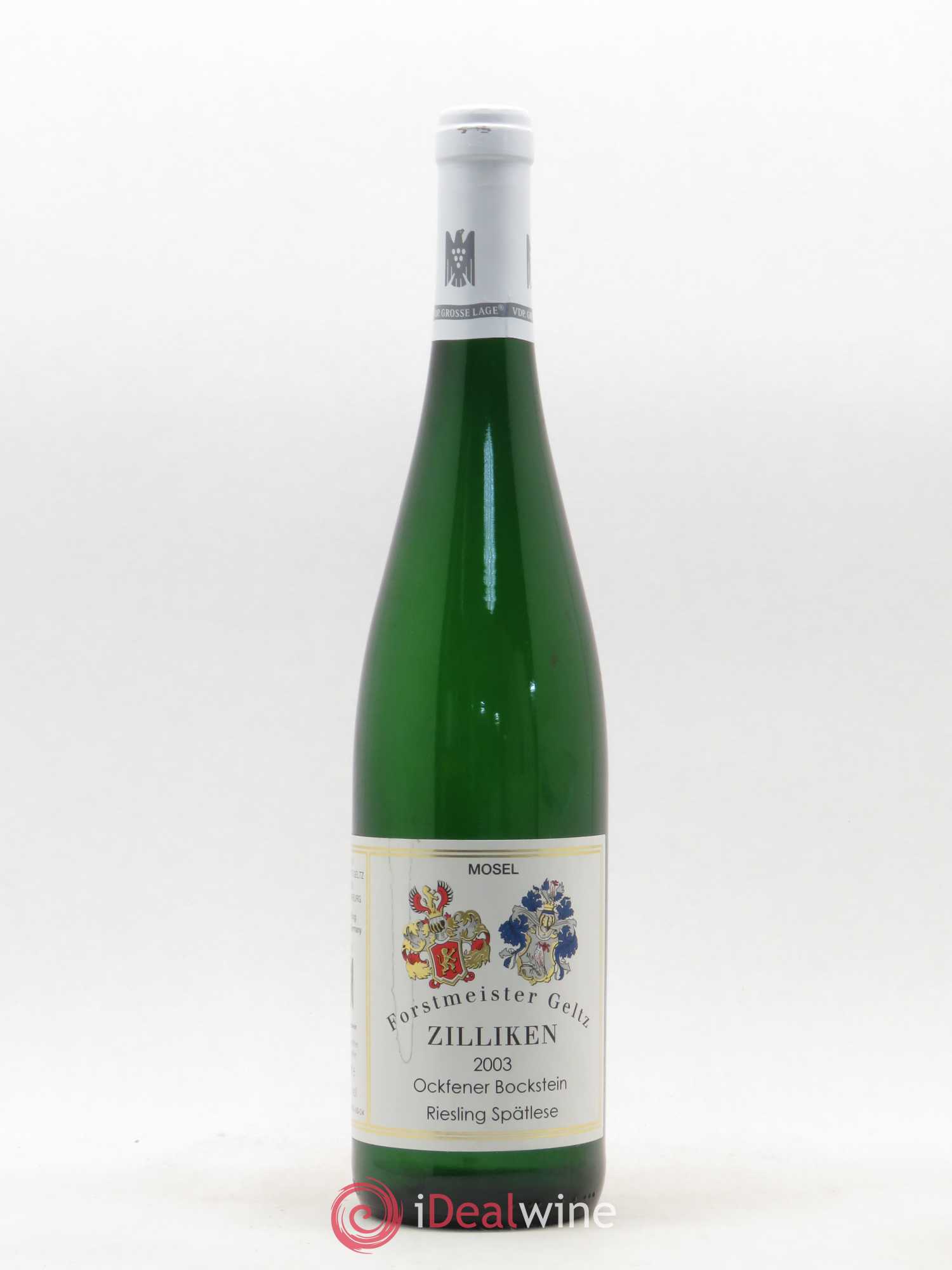 Riesling Spätlese Ockfener Bockstein Zilliken Forstmeister Geltz 2003 - Posten von 1 Flasche - 0