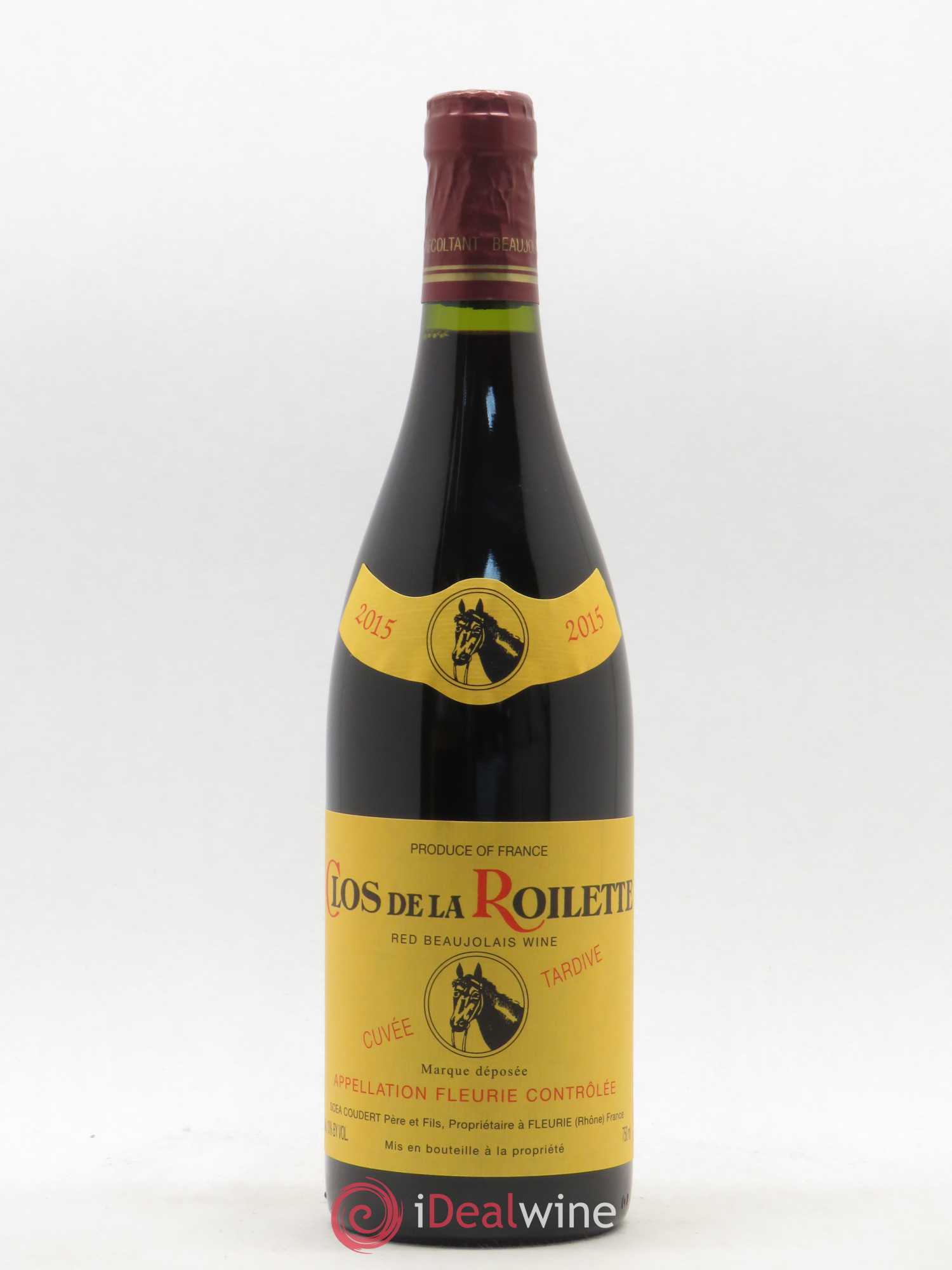 Fleurie Cuvée Tardive Clos de la Roilette 2015 - Lot de 1 bouteille - 0