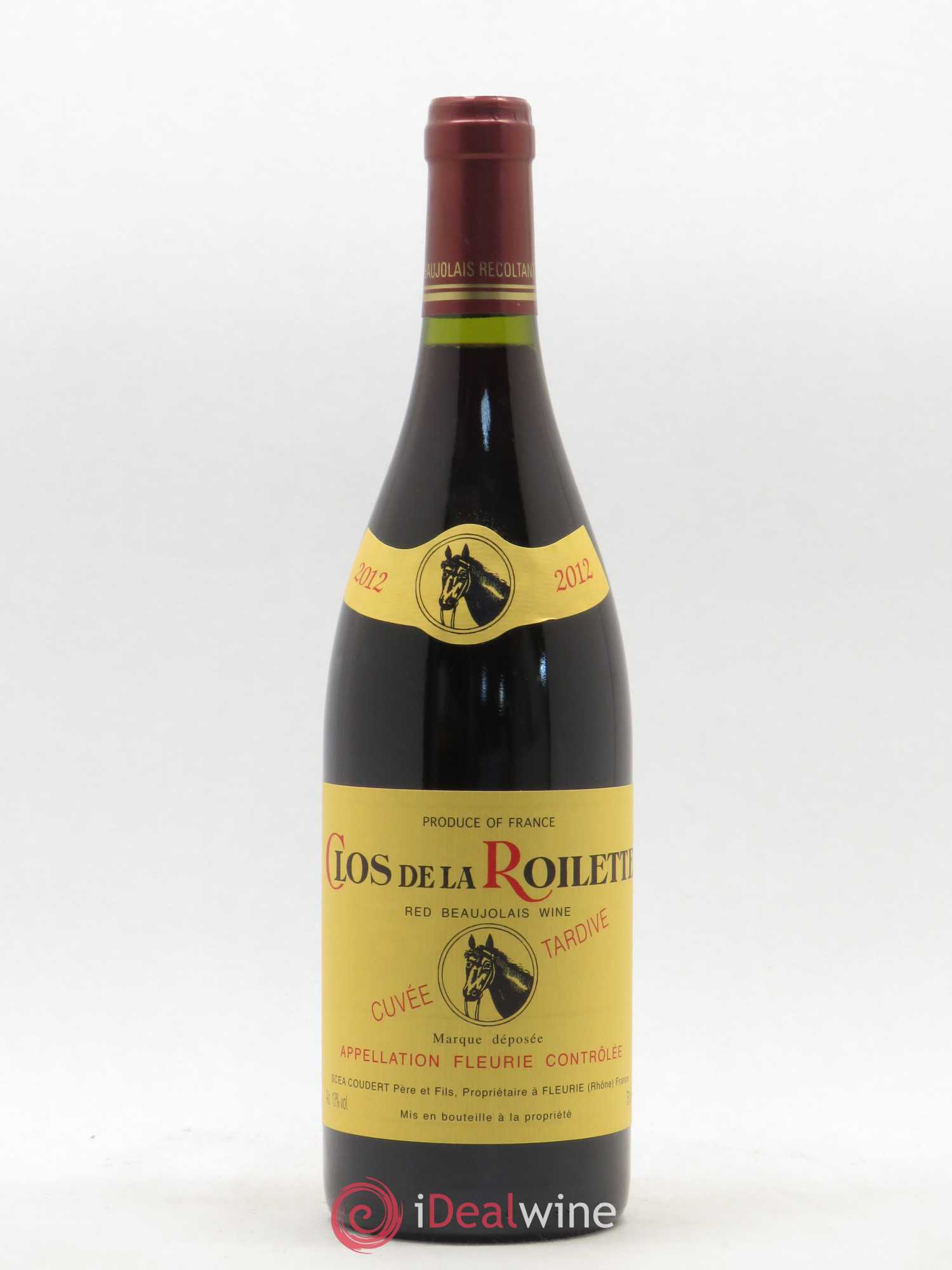 Fleurie Cuvée Tardive Clos de la Roilette 2012 - Lot de 1 bouteille - 0
