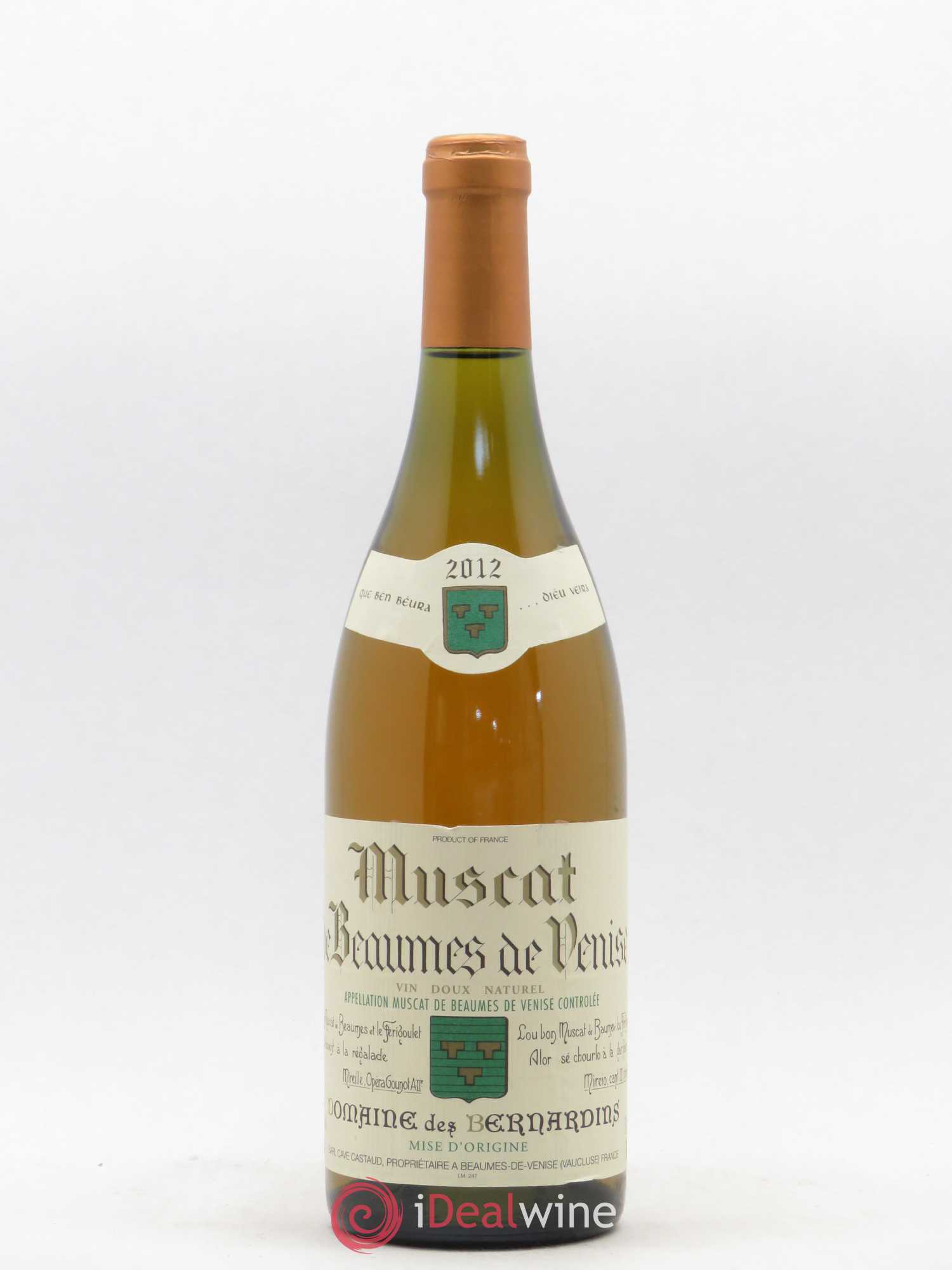 Muscat de Beaumes de Venise des Bernardins (Domaine) (senza prezzo di riserva) 2012 - Lotto di 1 bottiglia - 0