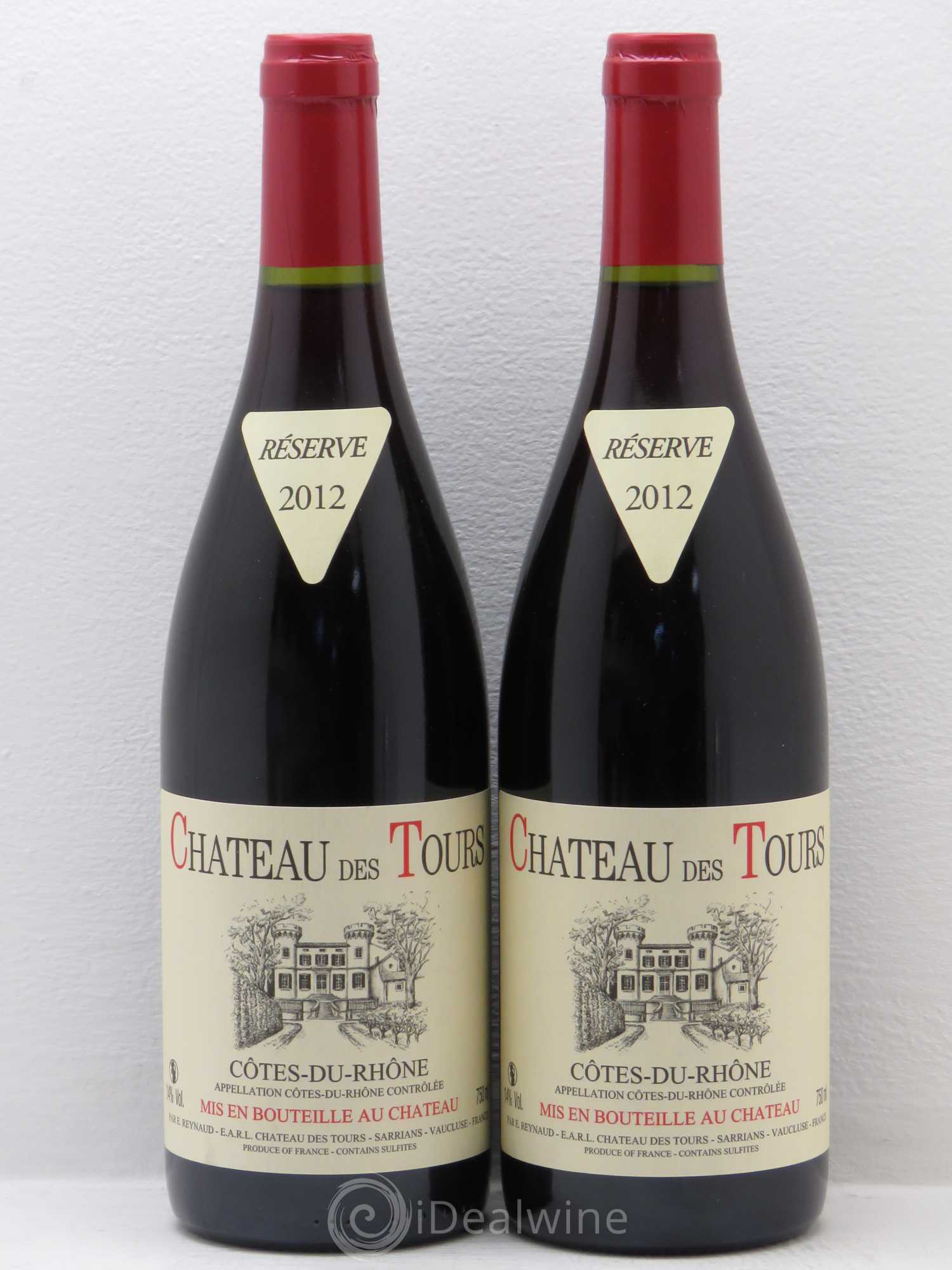 Côtes-du-Rhône Château des Tours Emmanuel Reynaud 2012 - Lot de 2 bouteilles - 0