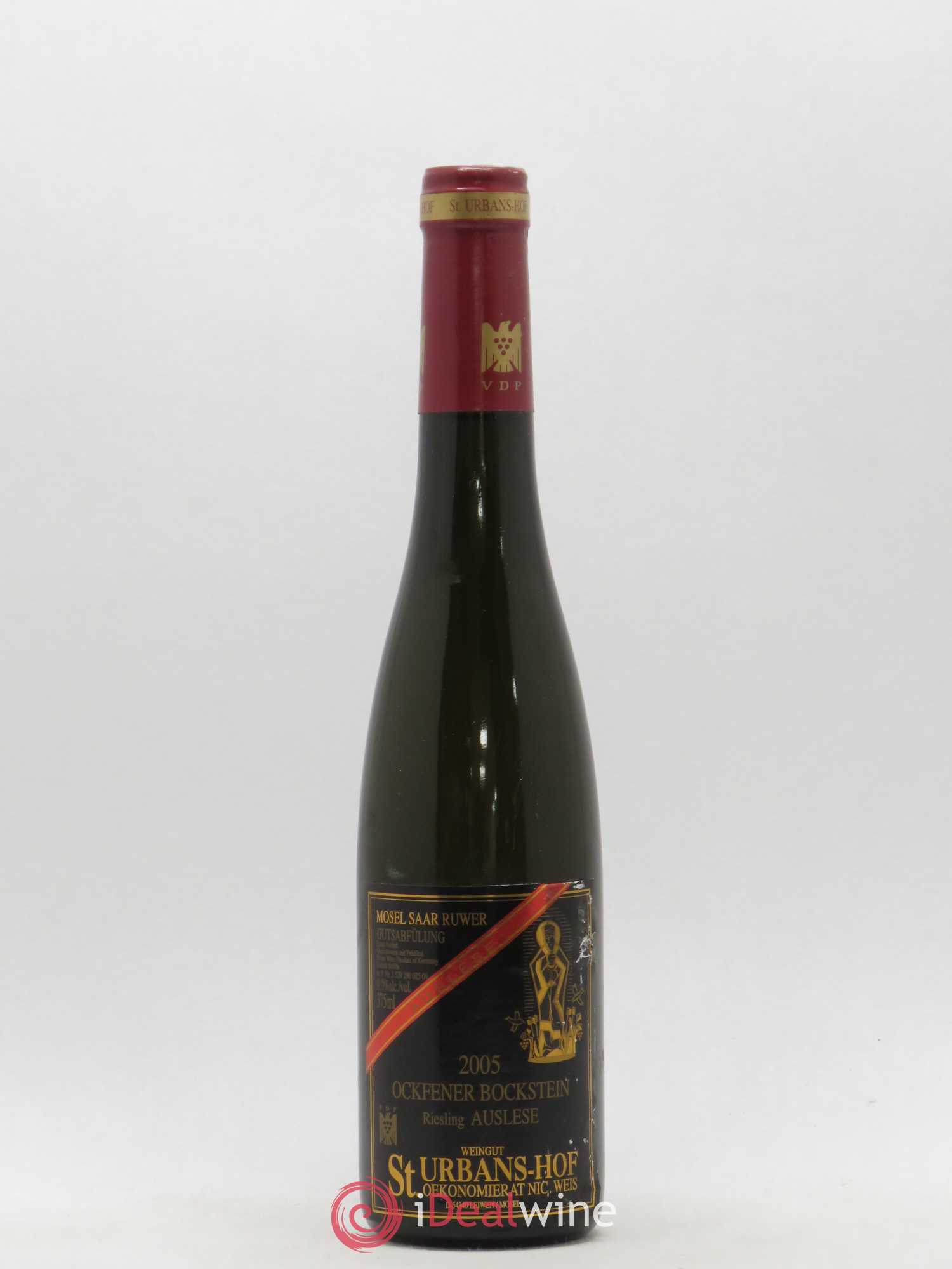 Riesling Okfener Bockstein Auslese St Urbans Hof 2005 - Posten von 1 Demi-Flasche - 0