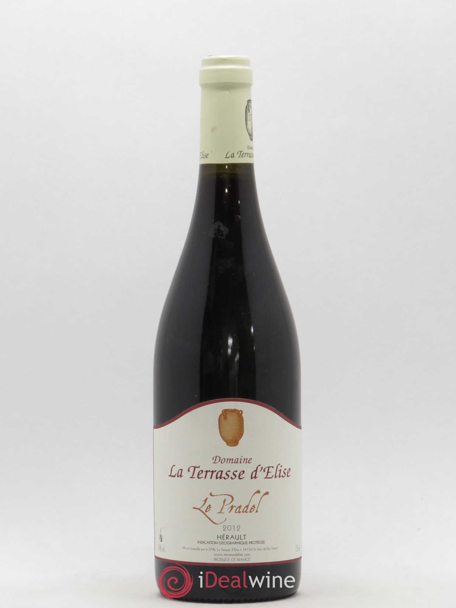Pays d'Hérault Le Pradel Terrasse d'Elise (Domaine de la) 2012 - Lot de 1 bouteille - 0