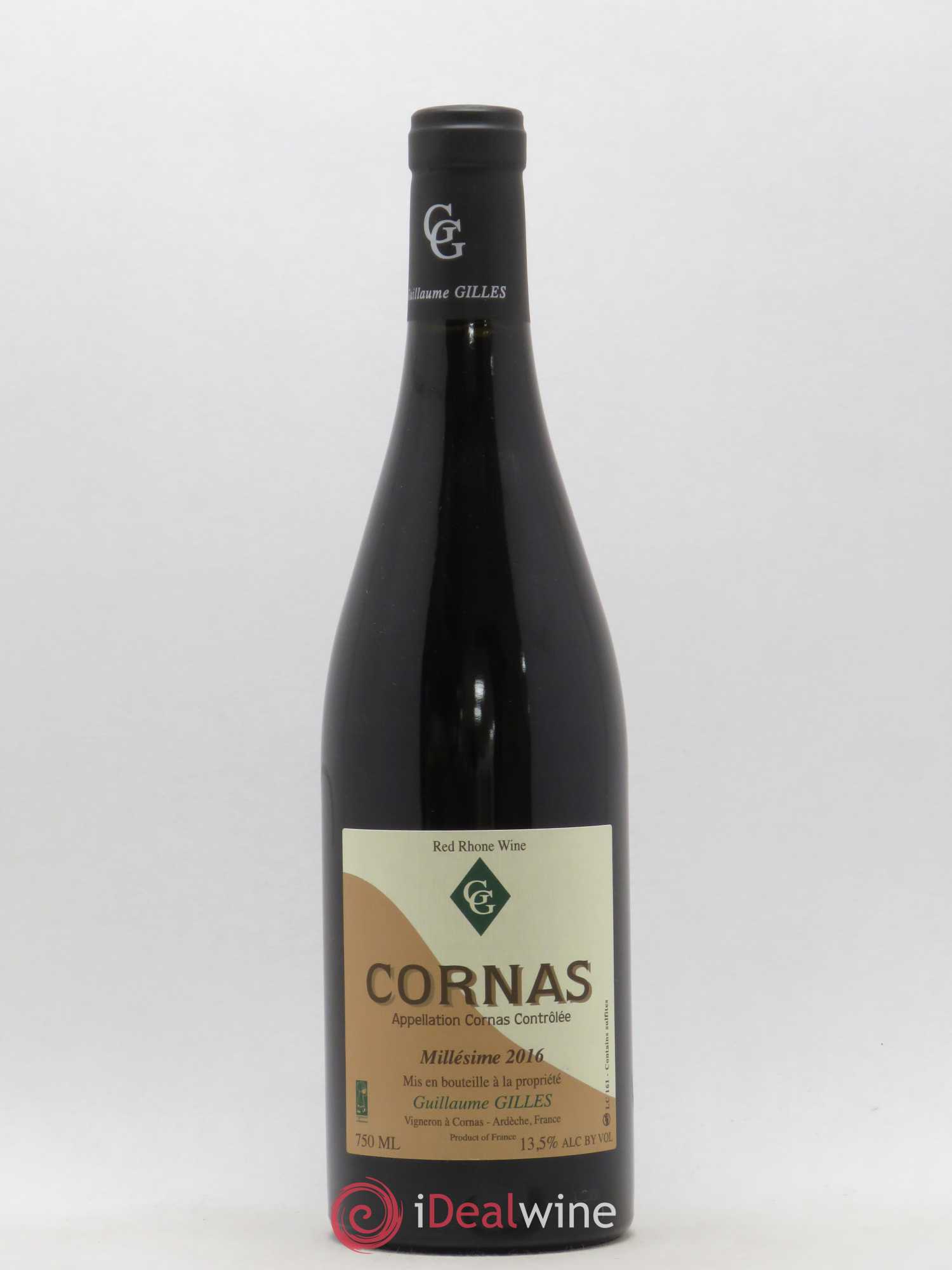 Cornas Chaillots Guillaume Gilles (Domaine) 2016 - Lot de 1 bouteille - 0