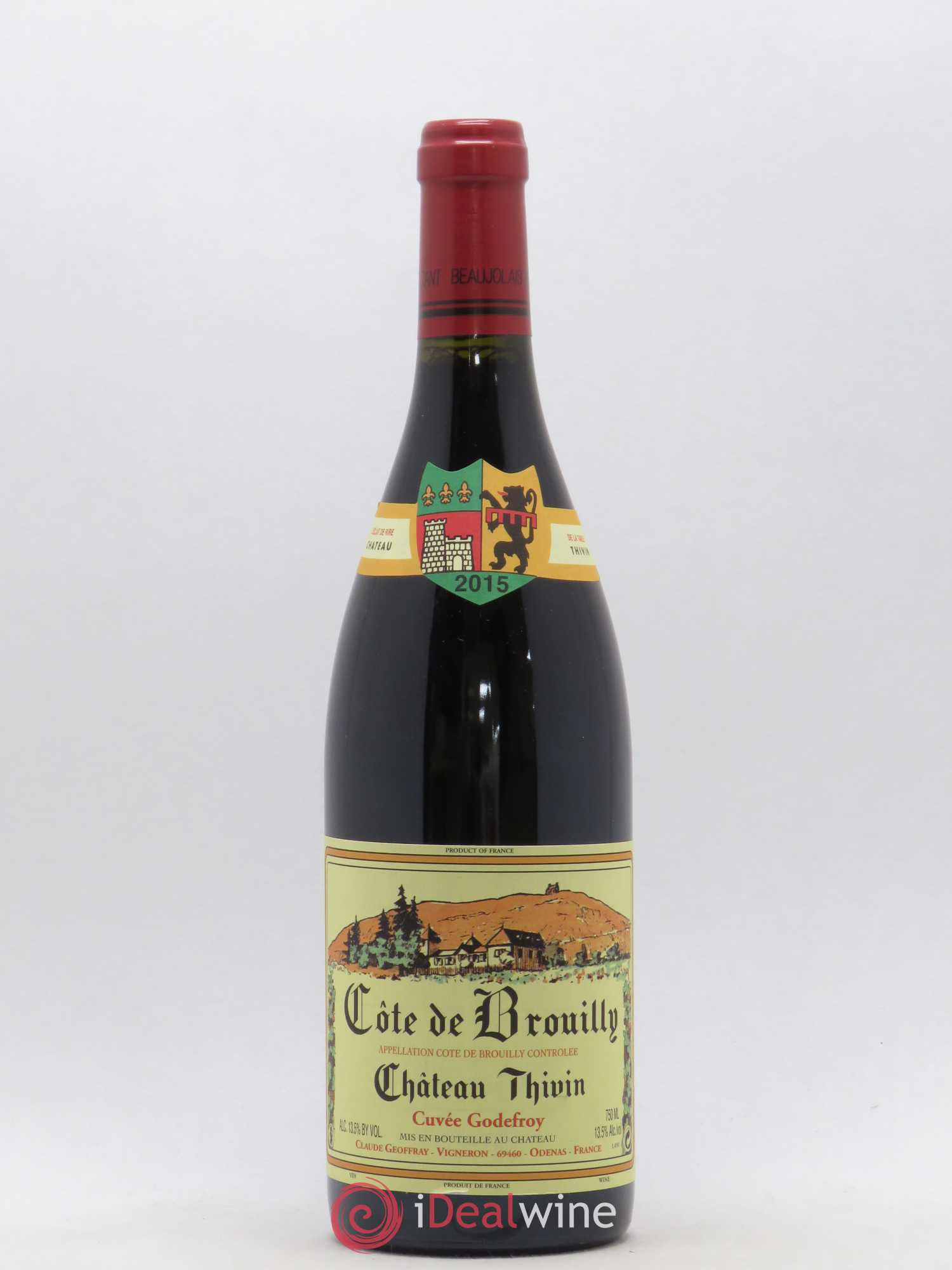 Côte de Brouilly Cuvée Godefroy Château Thivin 2015 - Lot de 1 bouteille - 0