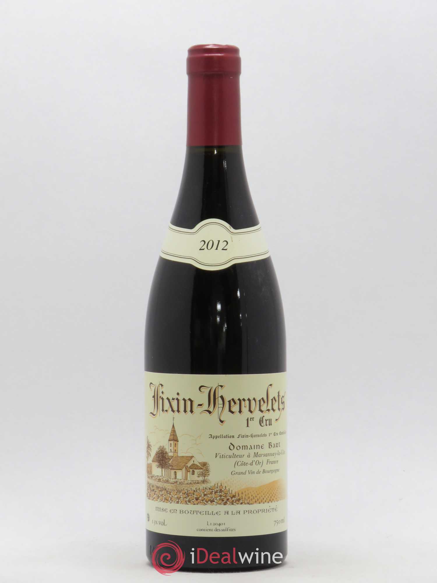 Fixin 1er Cru Les Hervelets Domaine Bart 2012 - Posten von 1 Flasche - 0