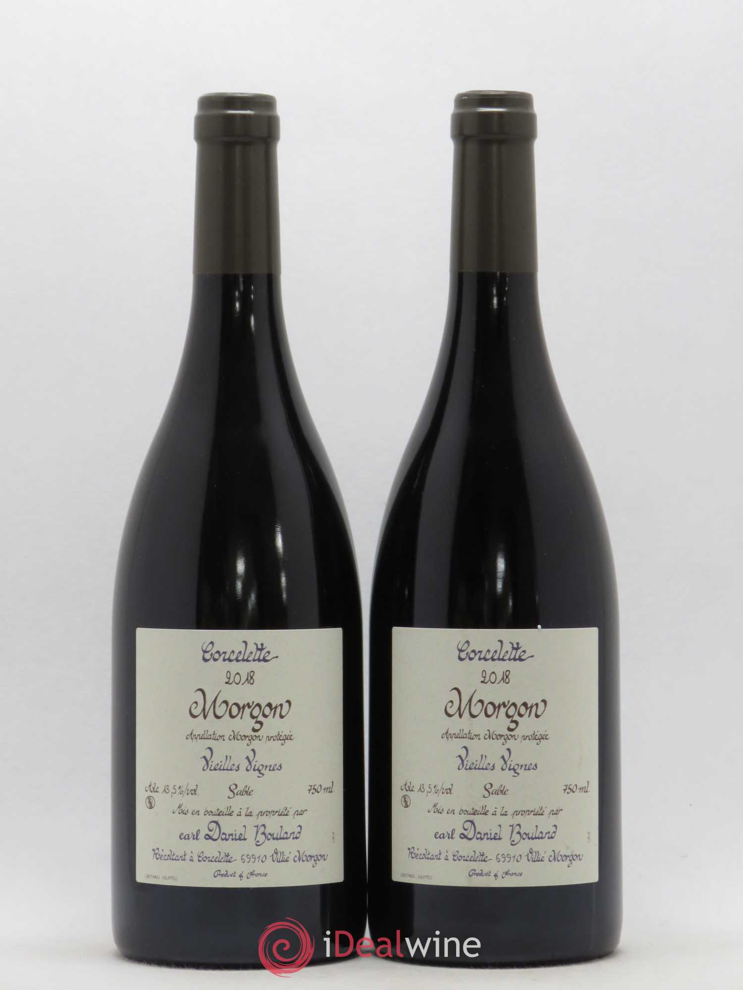 Morgon Corcelette Vieilles Vignes Daniel Bouland (Domaine) 2018 - Lot de 2 bouteilles - 0