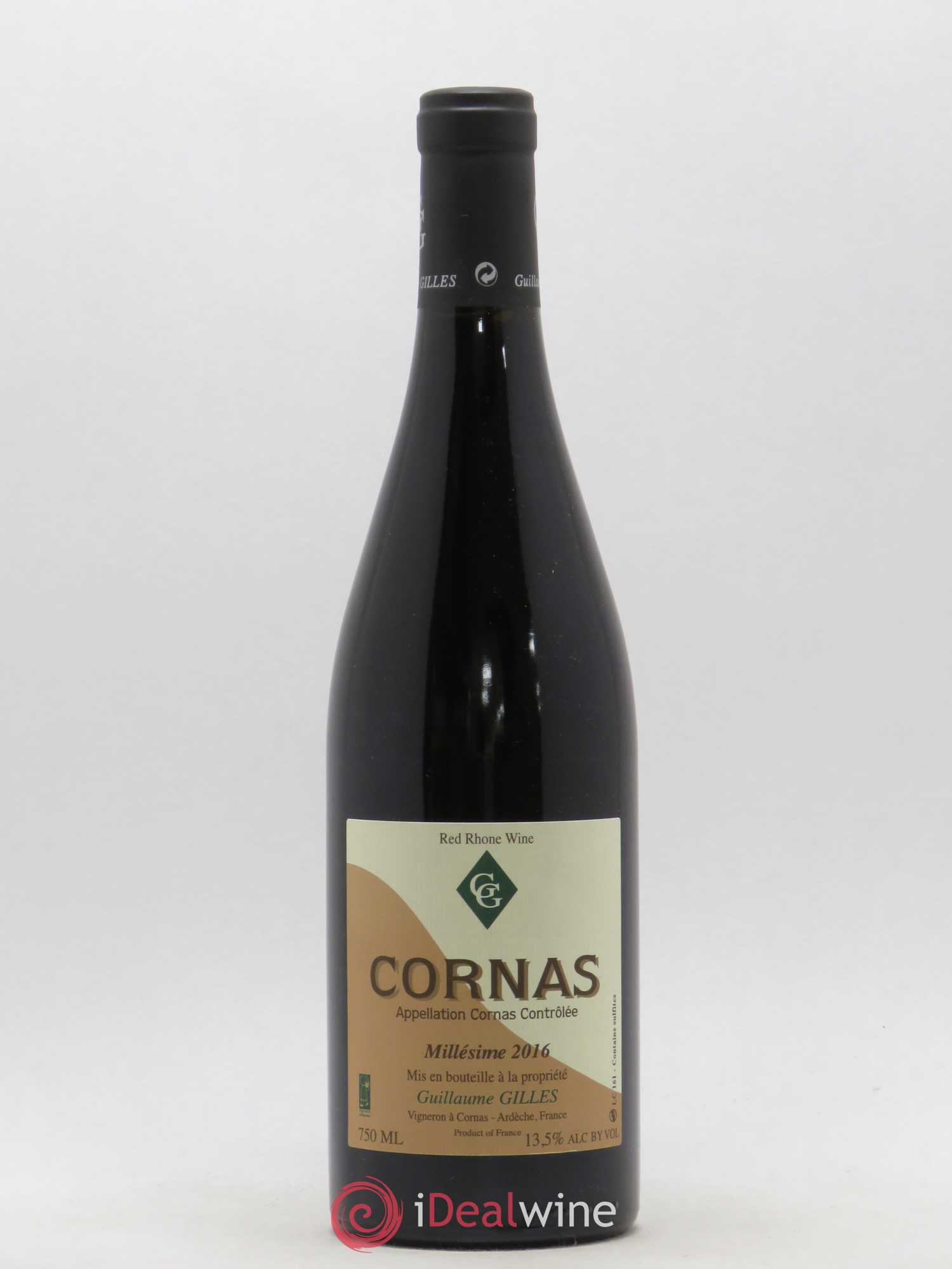 Cornas Chaillots Guillaume Gilles (Domaine) 2016 - Lot de 1 bouteille - 0