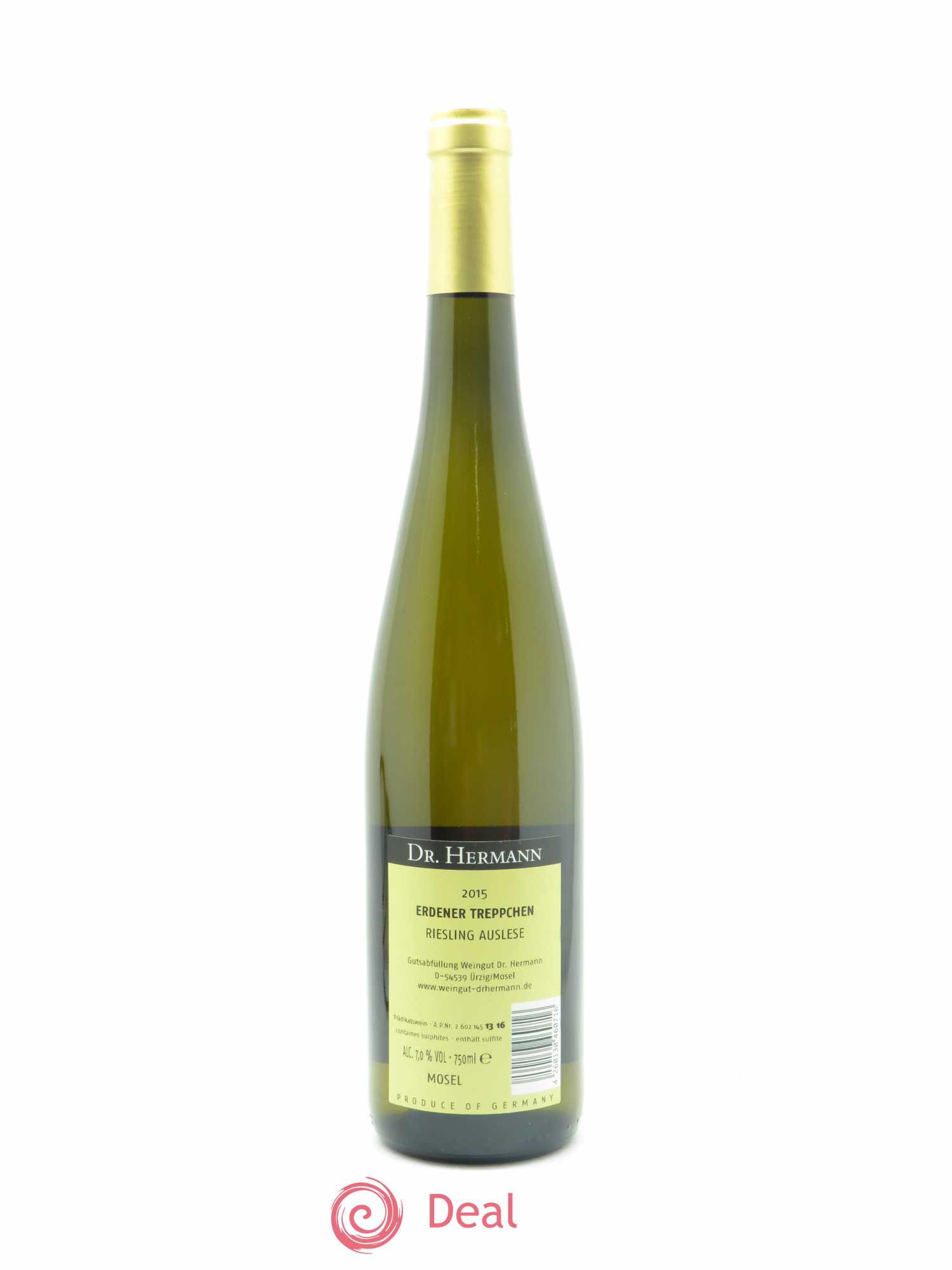 Riesling Erdener Treppchen Auslese Dr Hermann Goldkapsel 2015 - Posten von 1 Flasche - 1