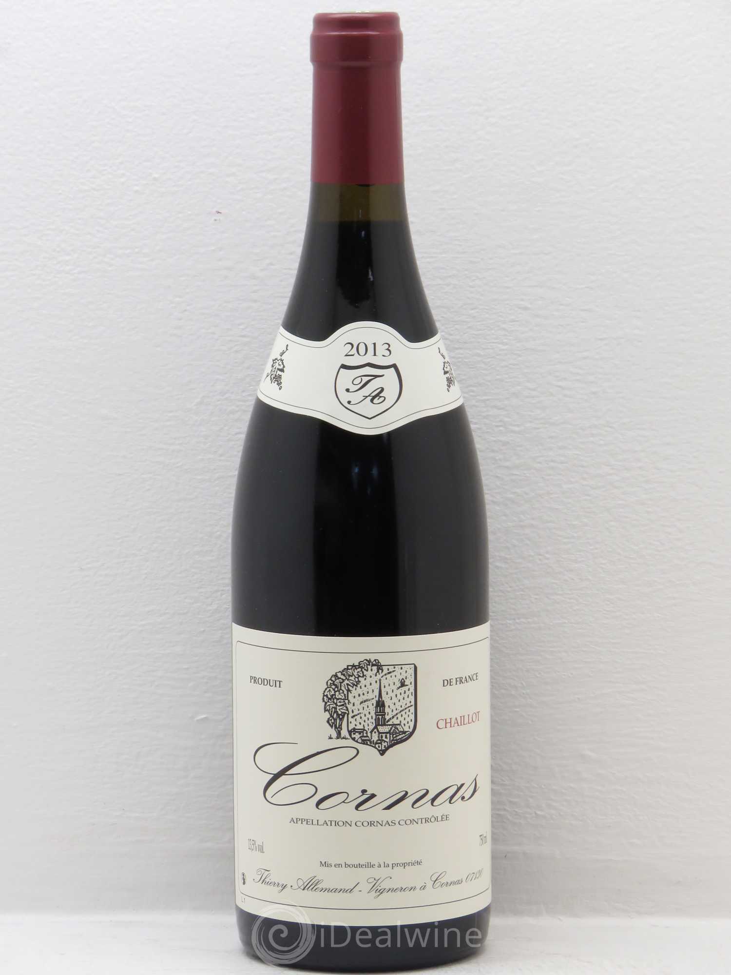 Cornas Chaillot Thierry Allemand 2013 - Lot de 1 bouteille - 0